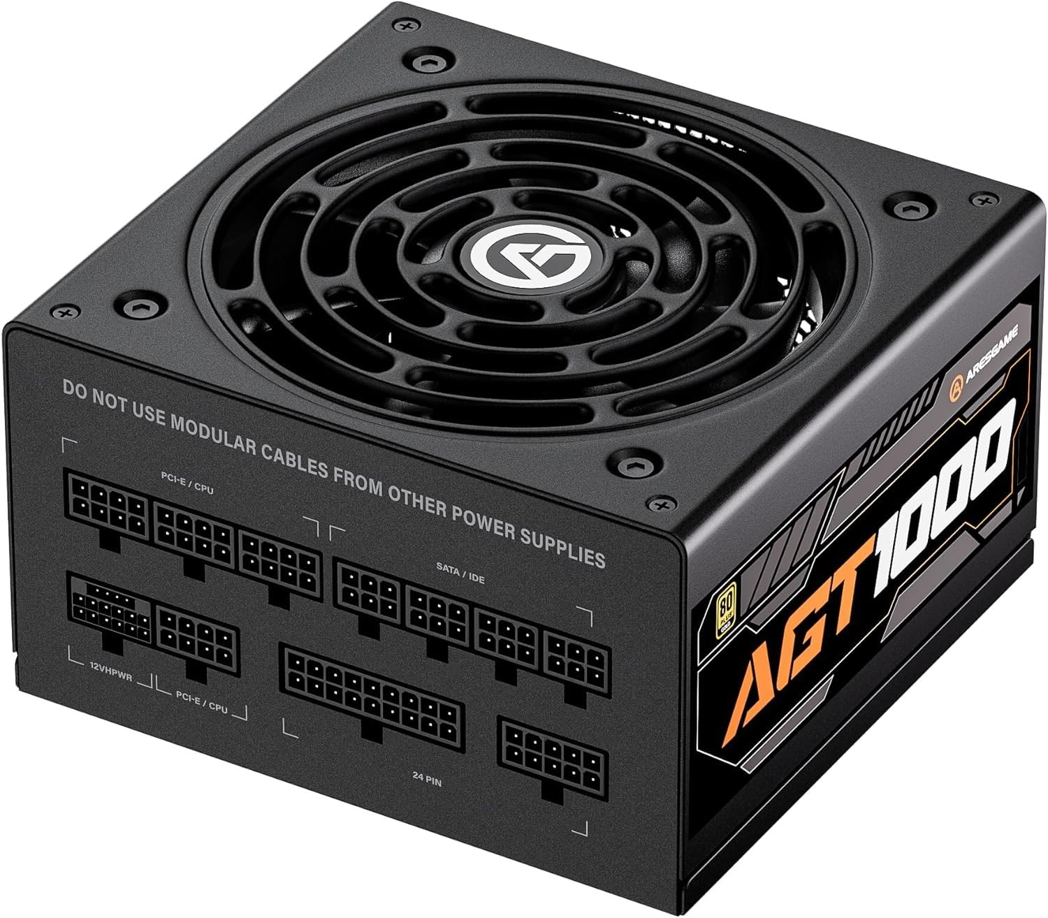 ARESGAME AGT Series 1000W Power Supply, 80+ Gold Certified, Fully Modular, FD…