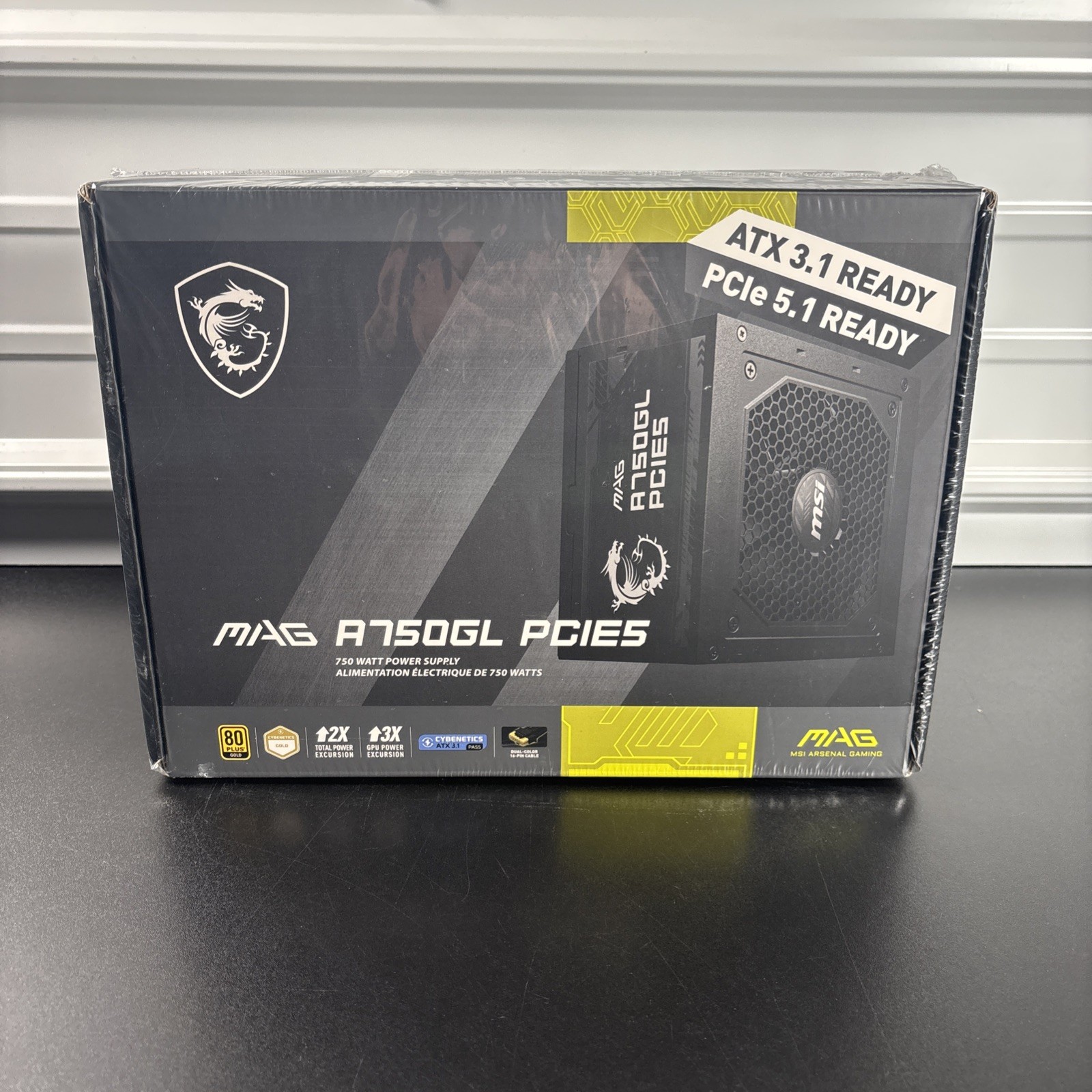 MSI MAG A750GL PCIE 5.1 & ATX 3.1 Gaming Power Supply BRAND NEW