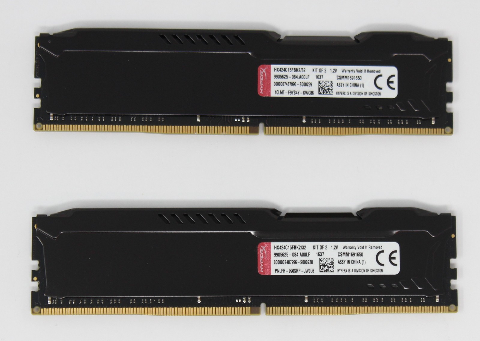 Kingston FURY Black 32GB (2x16GB) HX424C15FBK2/32 DDR4-2400 RAM (#17408)