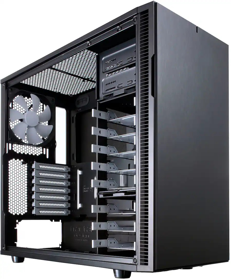 Fractal Design – Define R5 Black Silent ATX Mid-Tower PC Case – Black