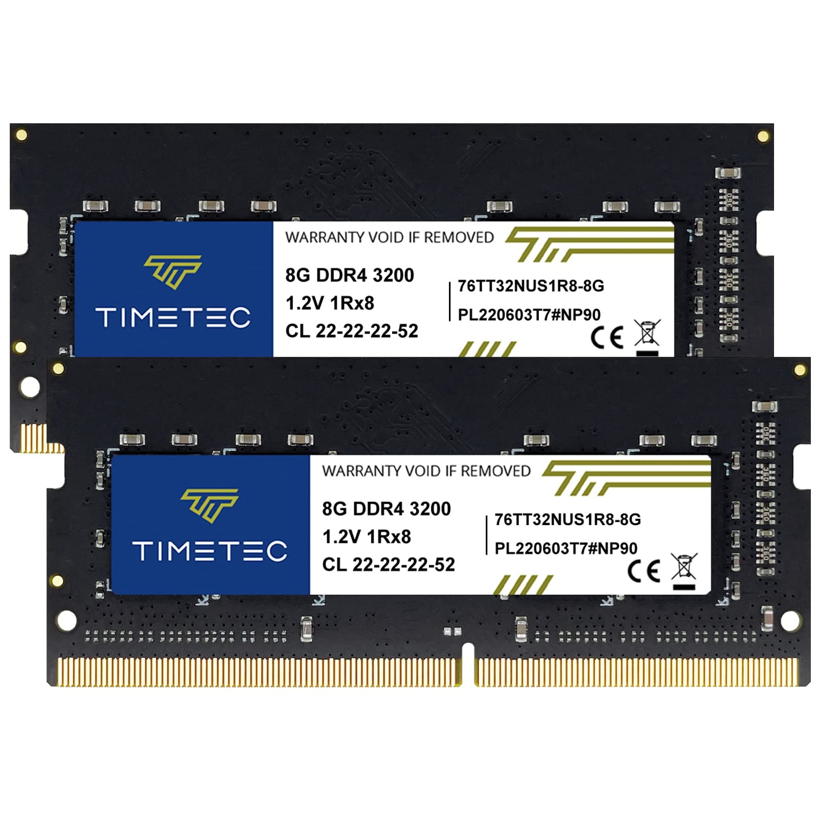 16GB 2x8GB DDR4 3200MHz PC43200AA PC425600 SODIMM – NonECC Unbuffered, 260…