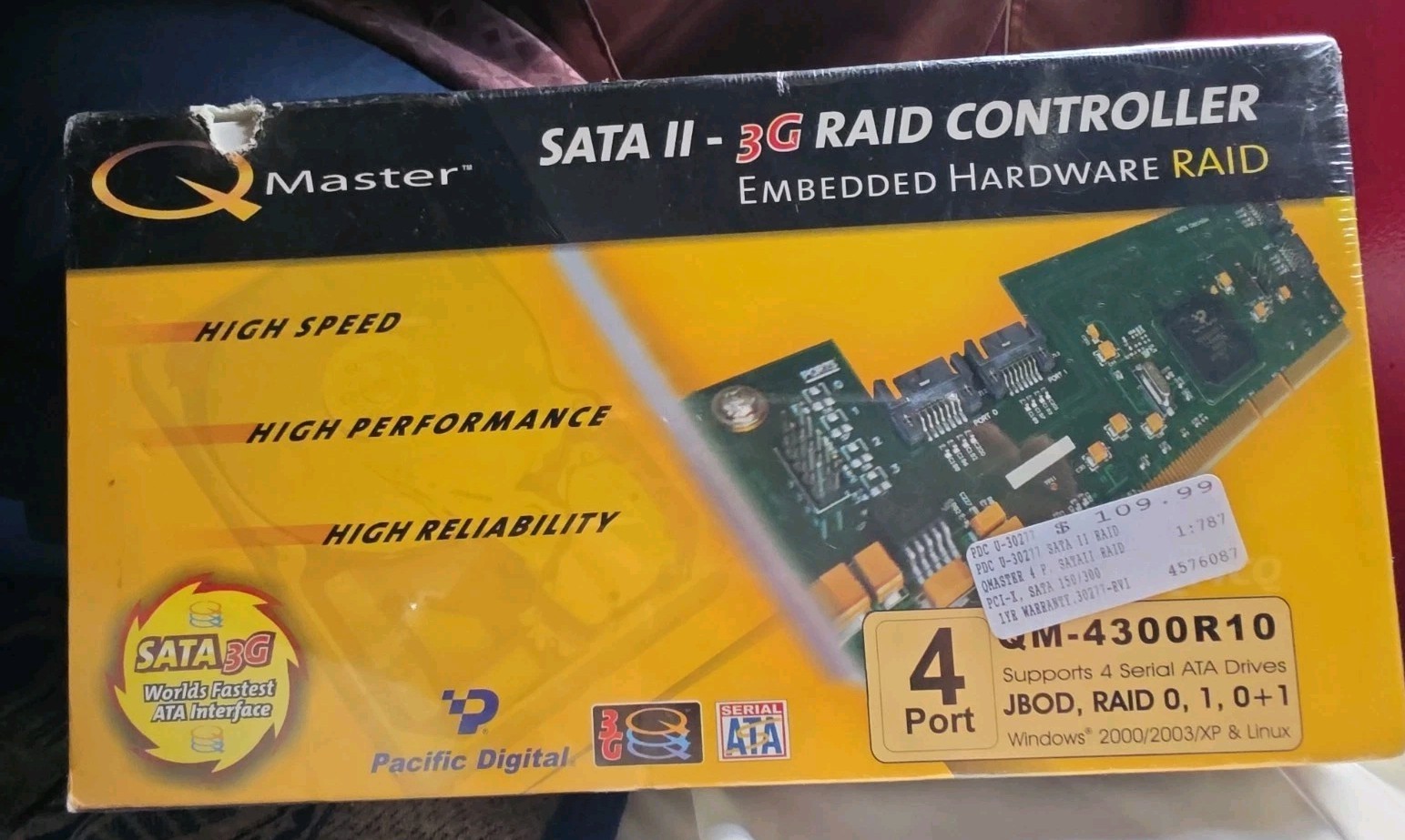 Q-Master M-4300R10 4-port SATA II 3G RAID controller