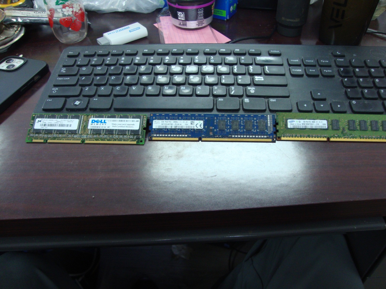 Lot of 3 Desktop & Server Ram Sticks-2gb DDR3,2gb DDR3 ECC, 128MB SDRAM-BA