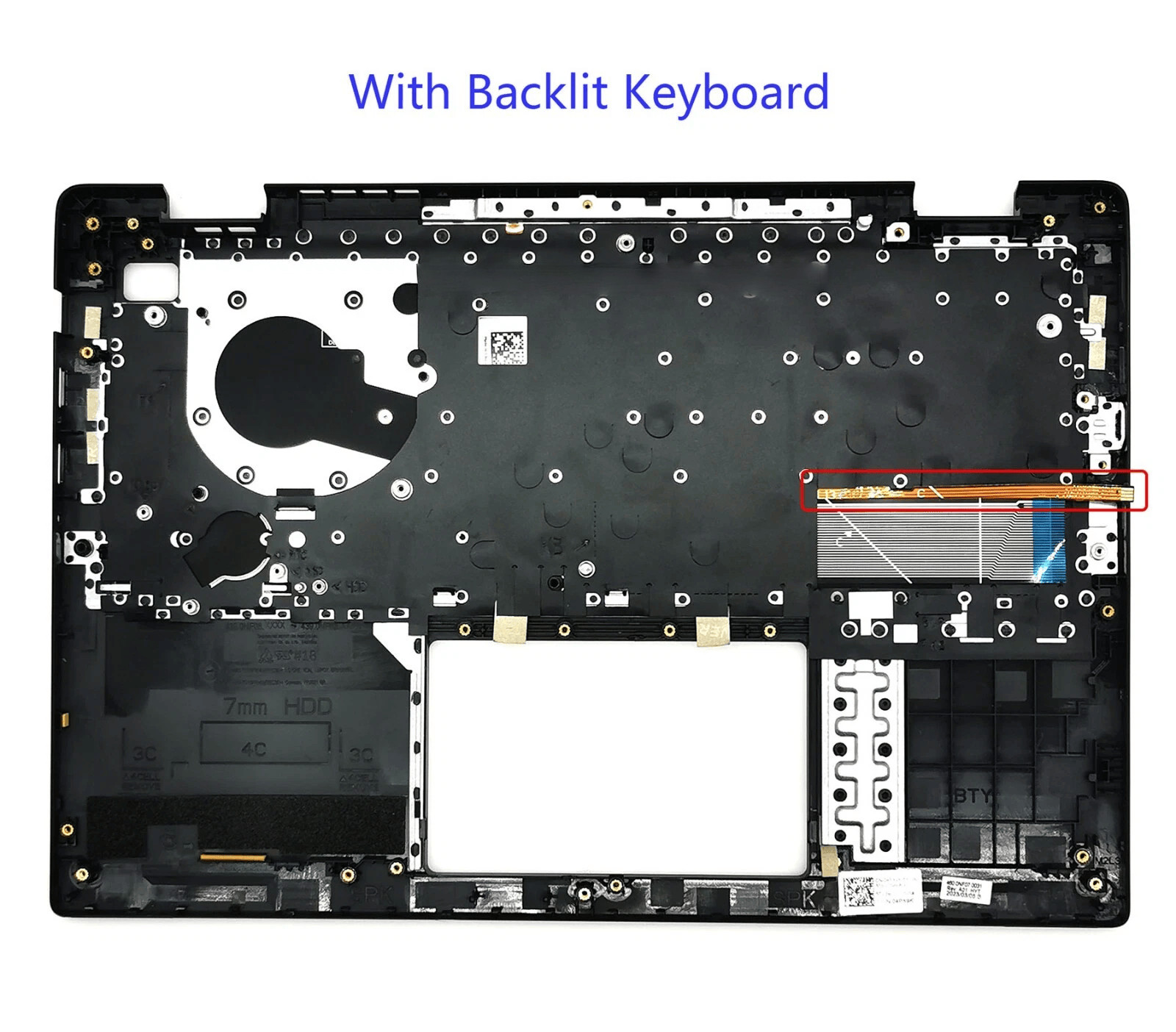 New For Dell Latitude 3410 E3410 Palmrest US Backlit Keyboard Black 00MC2P 0MC2P