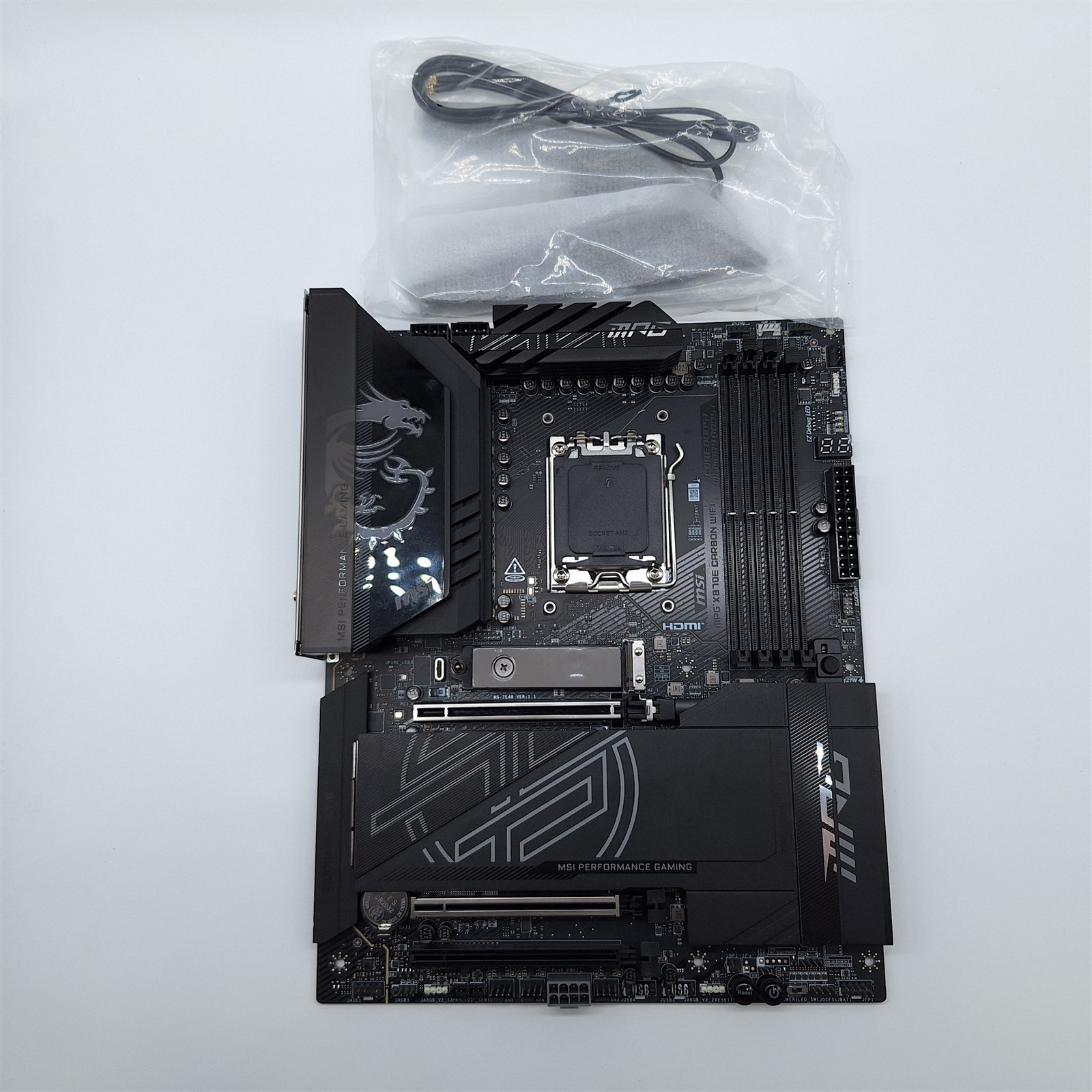 MSI MPG X870E Carbon WiFi Gaming Motherboard (AM5, DDR5, Wi-Fi 7, ATX)