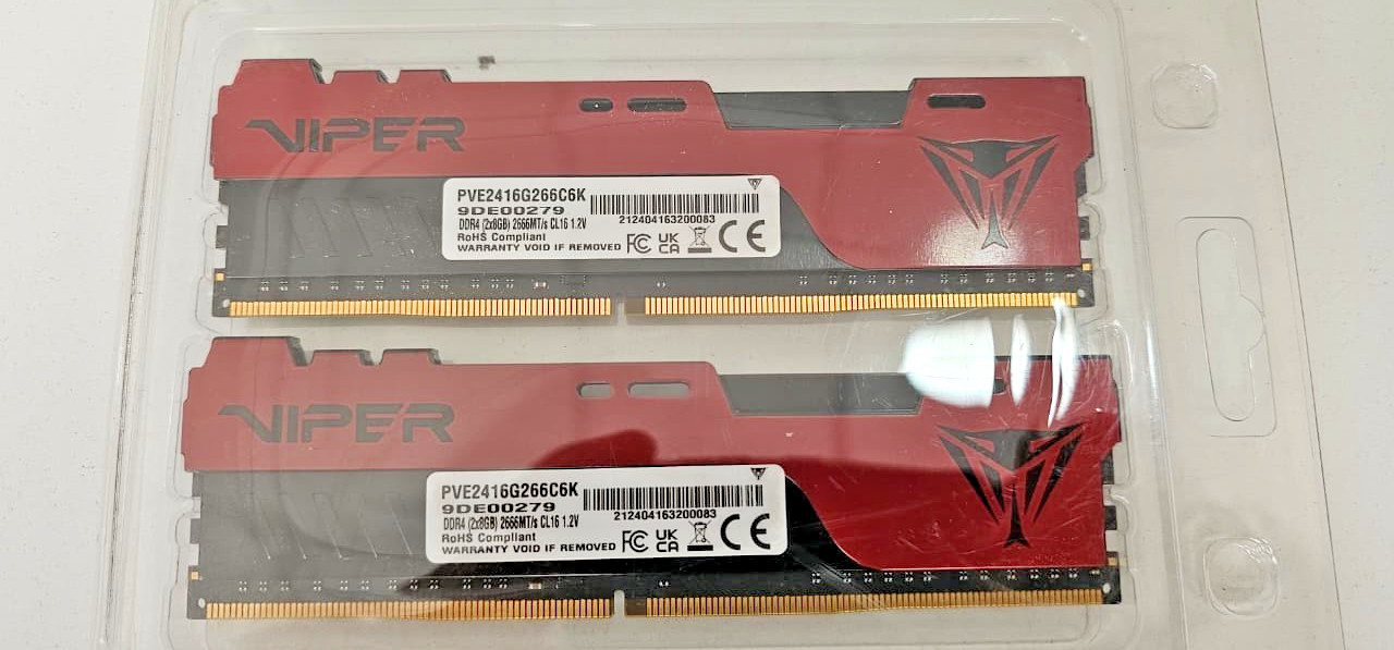 Patriot Viper DDR4 16gb – CL16 2666MT/s