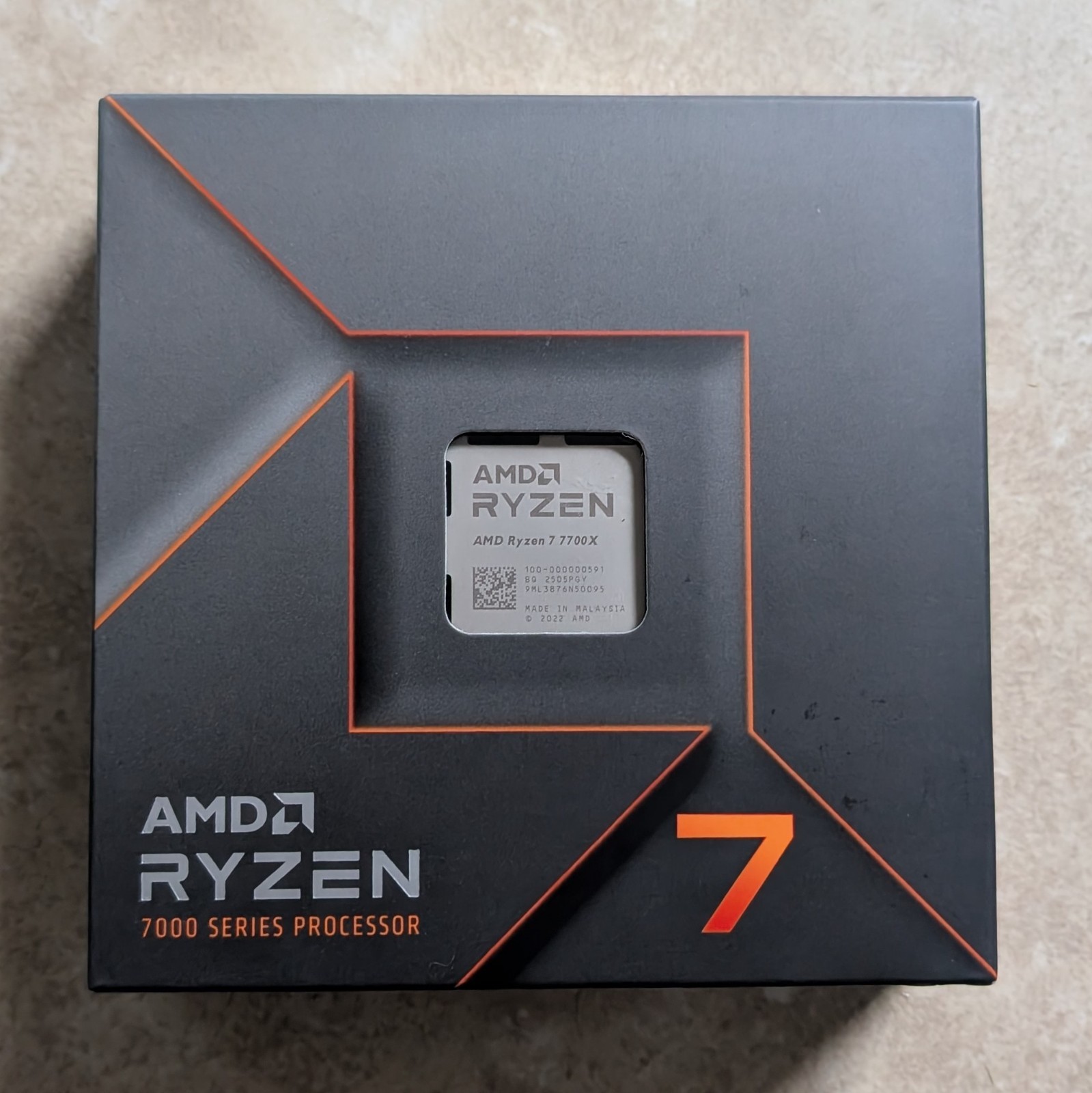 AMD Ryzen 7 7700X Processor, 8-Core, 16-Thread CPU Unlocked