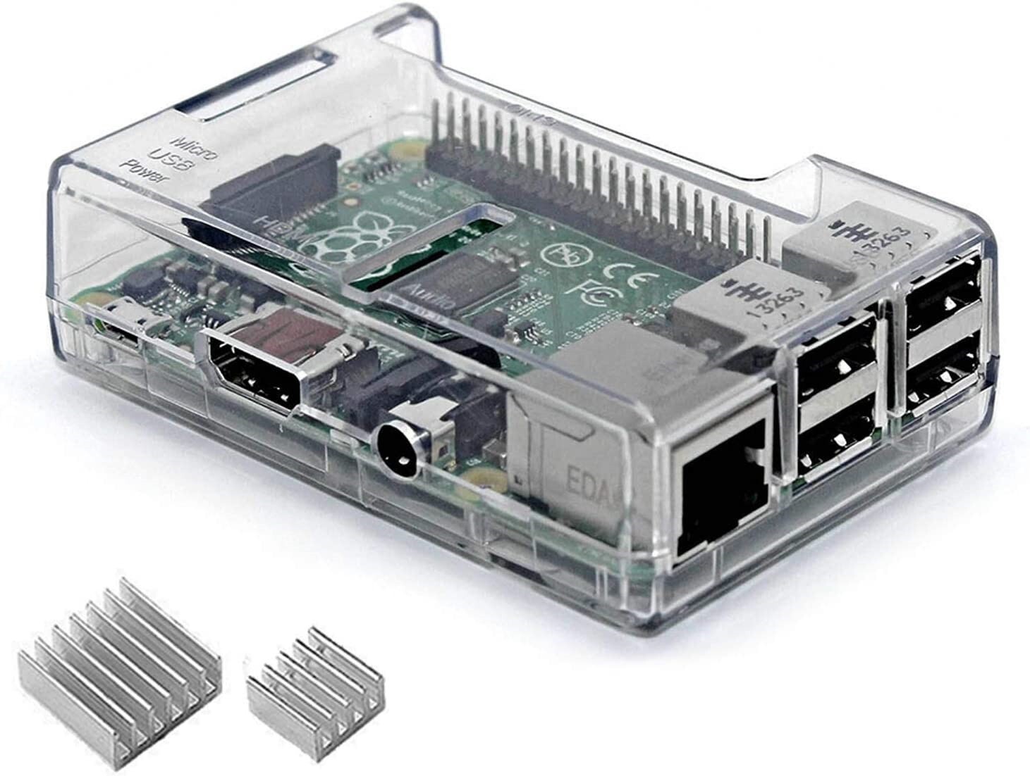 Raspberry Pi 3 B+ Case, Raspberry Pi 3 Model B+ Transparent Case-NEW-FREE SHIP