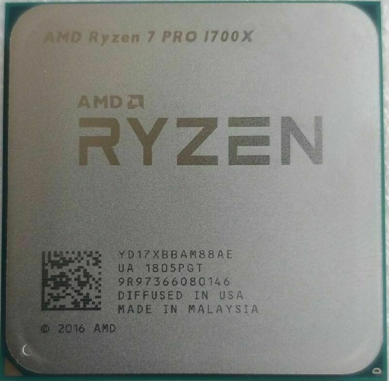 AMD Ryzen 7 1700X CPU R7 3,4 GHz Processor 8 Cores 16MB Socket AM4 Max 3,8GHz