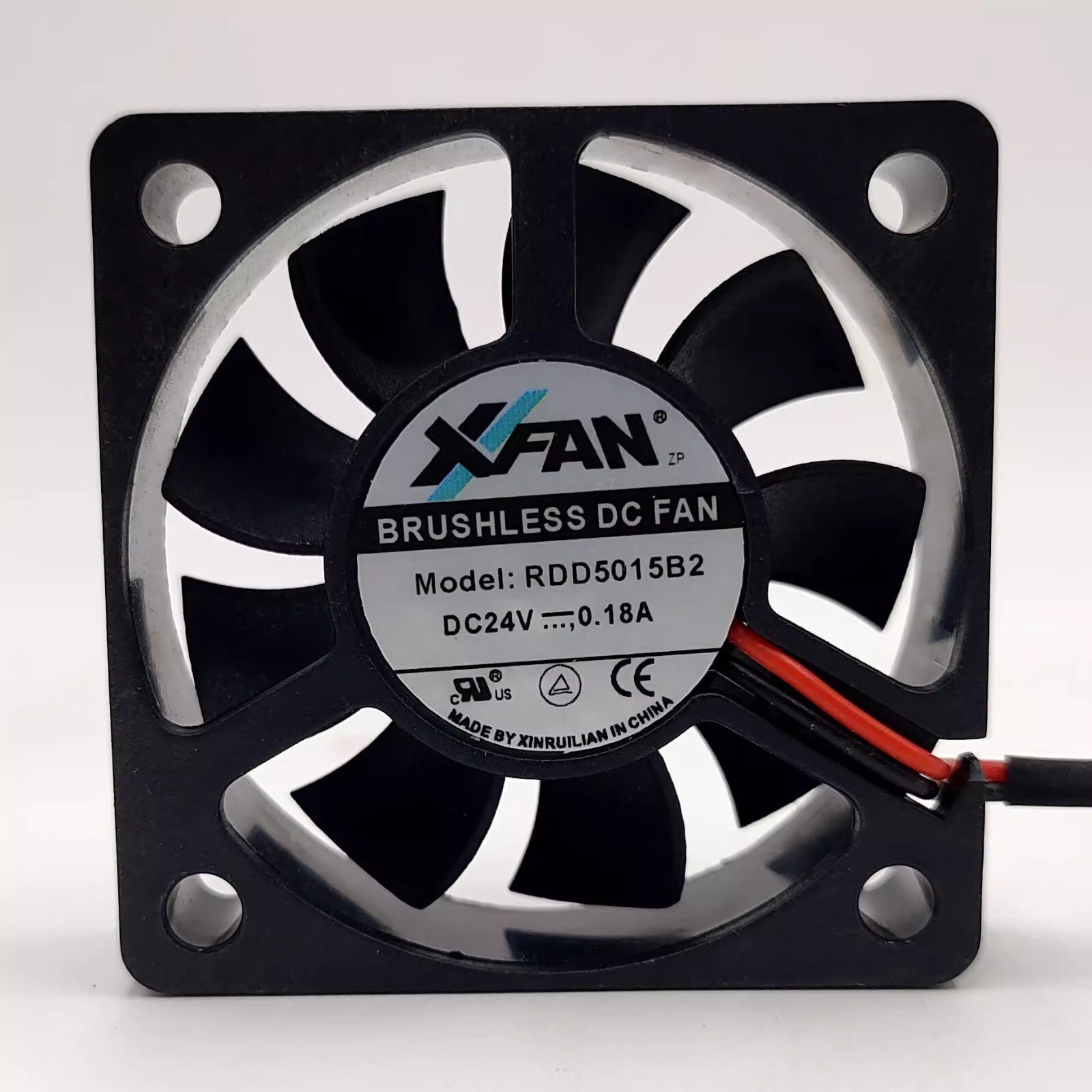 XFAN RDD5015B2 5015 DC24V 0.18A 4.32W 5CM 2-Wire Inverter Cooling Fan