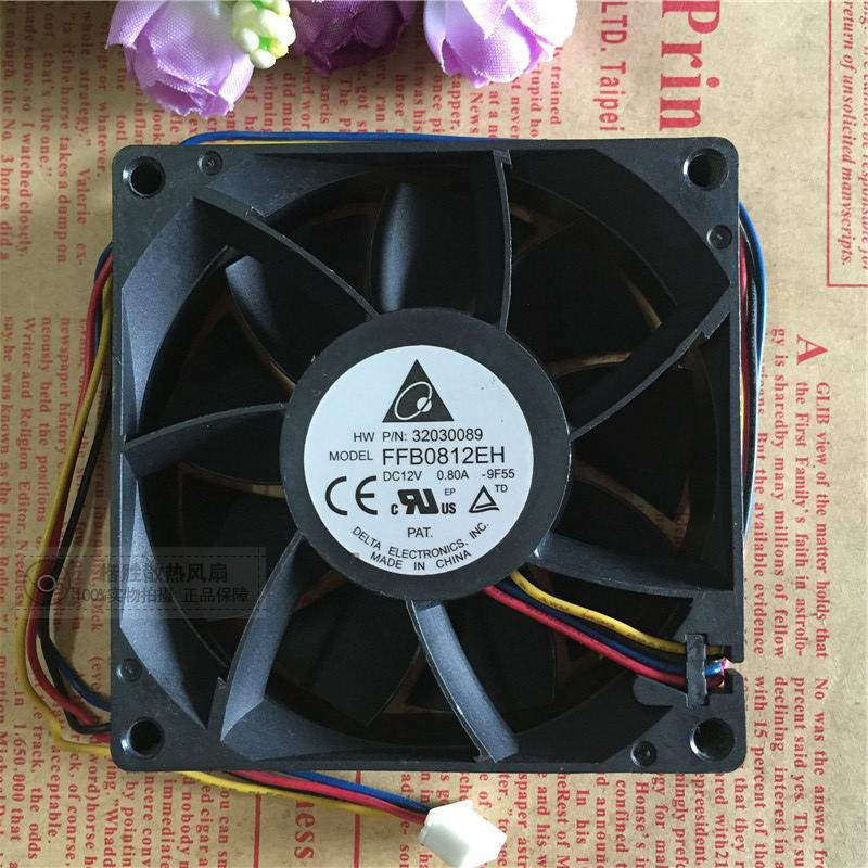 DELTA FFB0812EH 12V 0.8A 4Pin Fan 80x80x25mm PWM Server Cooing Fan