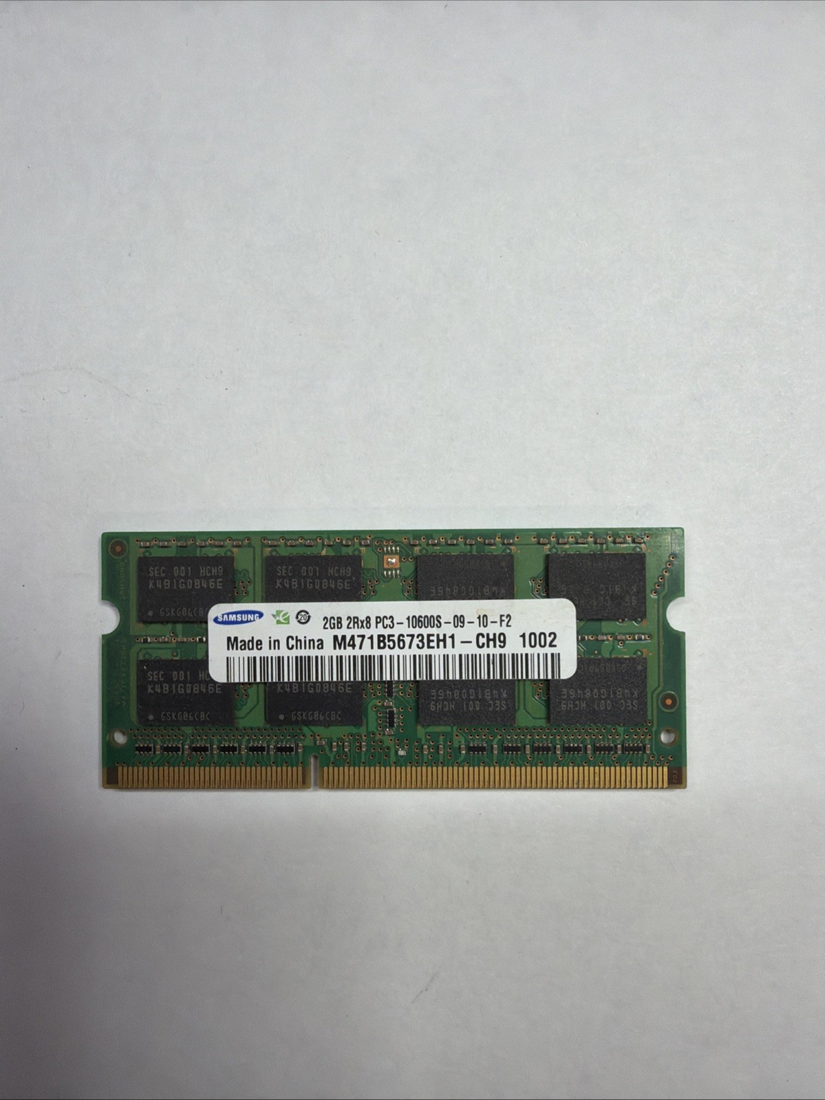 SAMSUNG RAM 2GB 2Rx8 PC3 – 10600S-09-10-F2