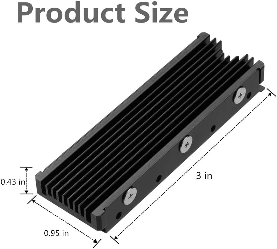 M.2 2280 SSD heatsink, Double-Sided Heat Sink, with Thermal Silicone pad for PC