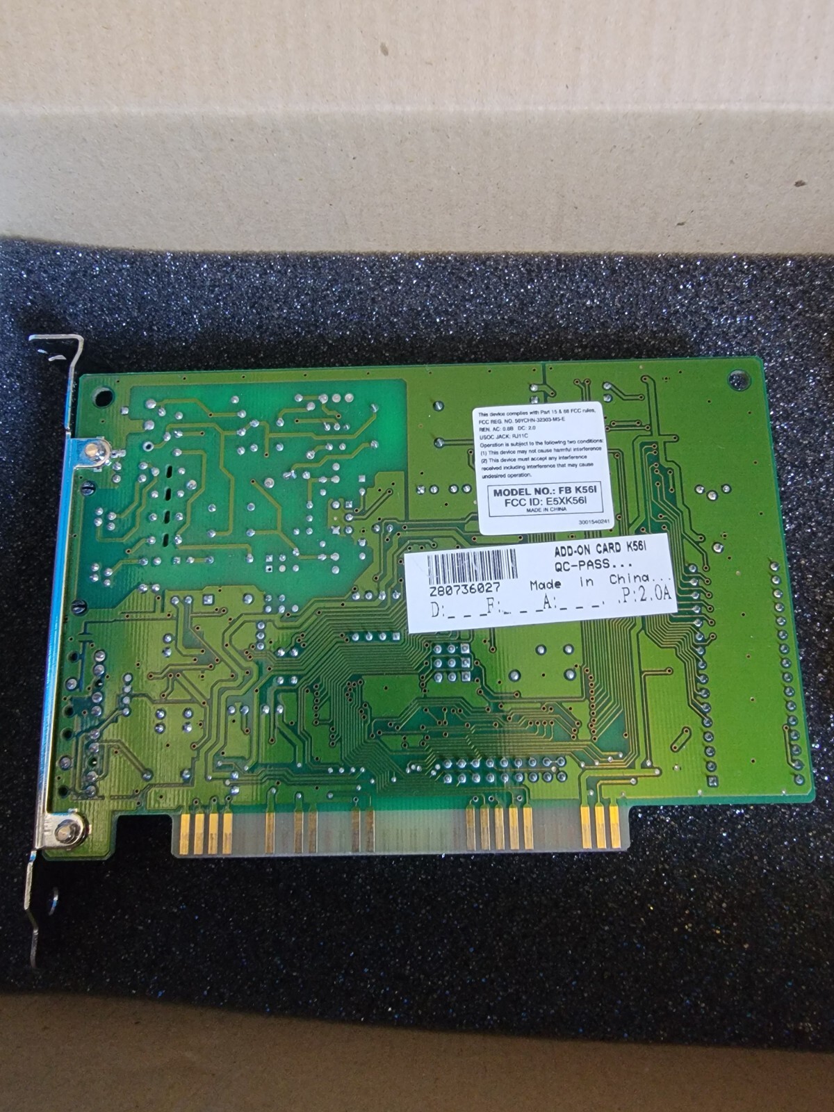 AmJet 56k Voice Data Fax PCI Modem V90/k56flex Vintage 1995