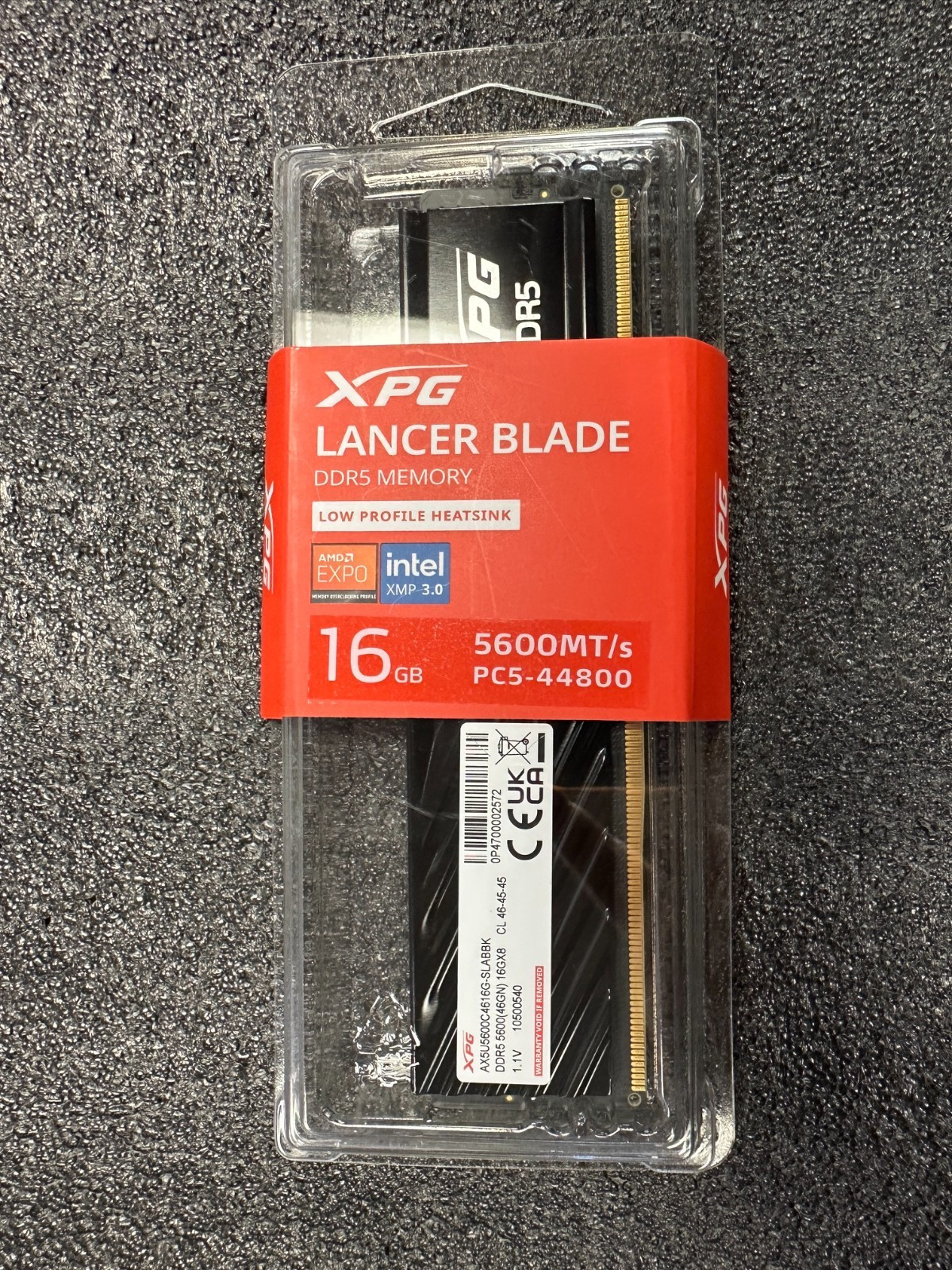 XPG Lancer Blade 16GB DIMM DDR5 Desktop Memory-NEW