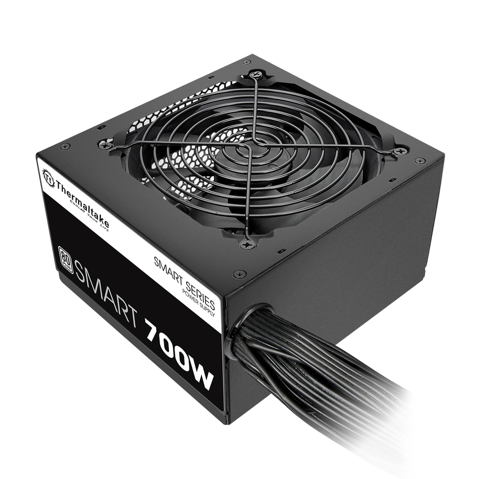 Smart 700W 80+ White Certified PSU, Continuous Power with 120mm Ultra Quiet F…