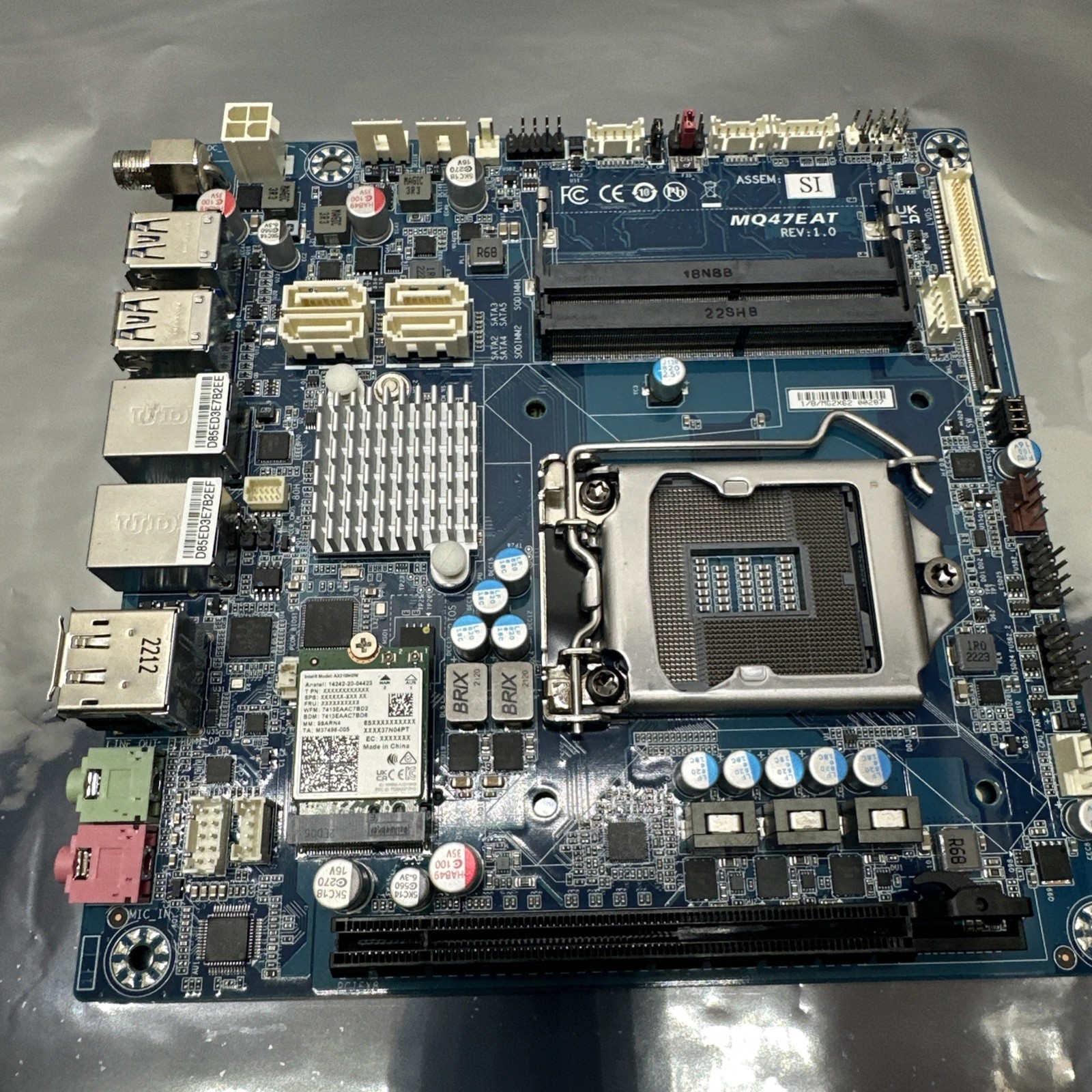 GIGAIPC mITX-Q47EA Motherboard Q470E LGA1200 Max Thin Mini-ITX Rev1.0 w/ Wi-Fi