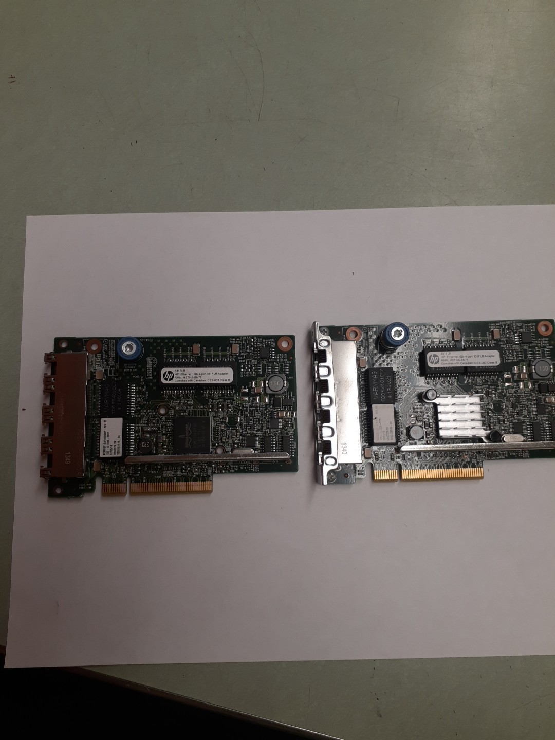 Lot of 2 629133-001 HP Ethernet 1Gb 4-port 331FLR Adapter 634025-001