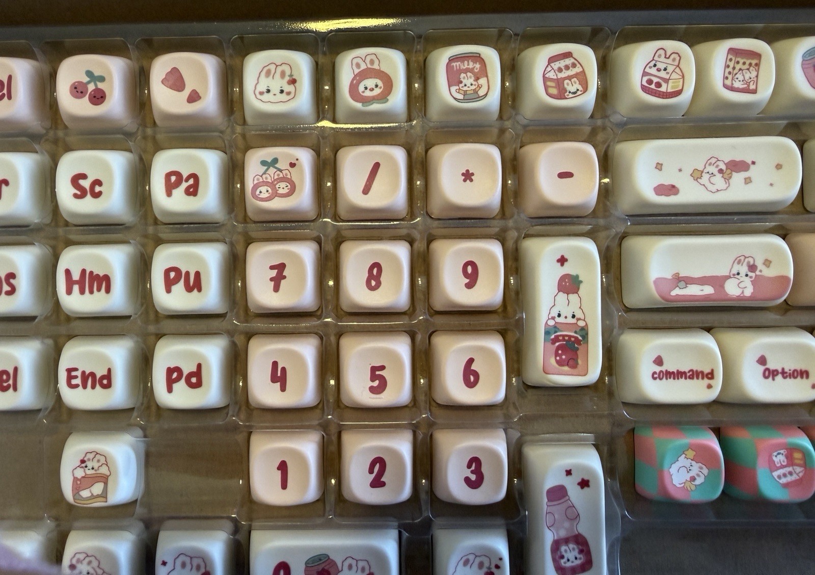 Cute Rabbit Keycap Set For Mechanical Keyboard 138 Keys Keycaps Only
