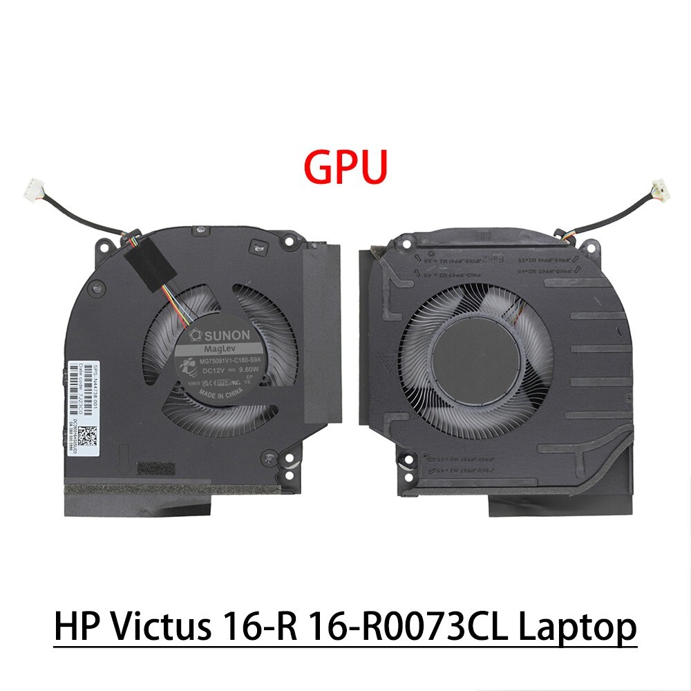 GPU CPU Cooling Fan N44738-001 Replacement For HP Victus 16-R 16-R0073CL Laptop