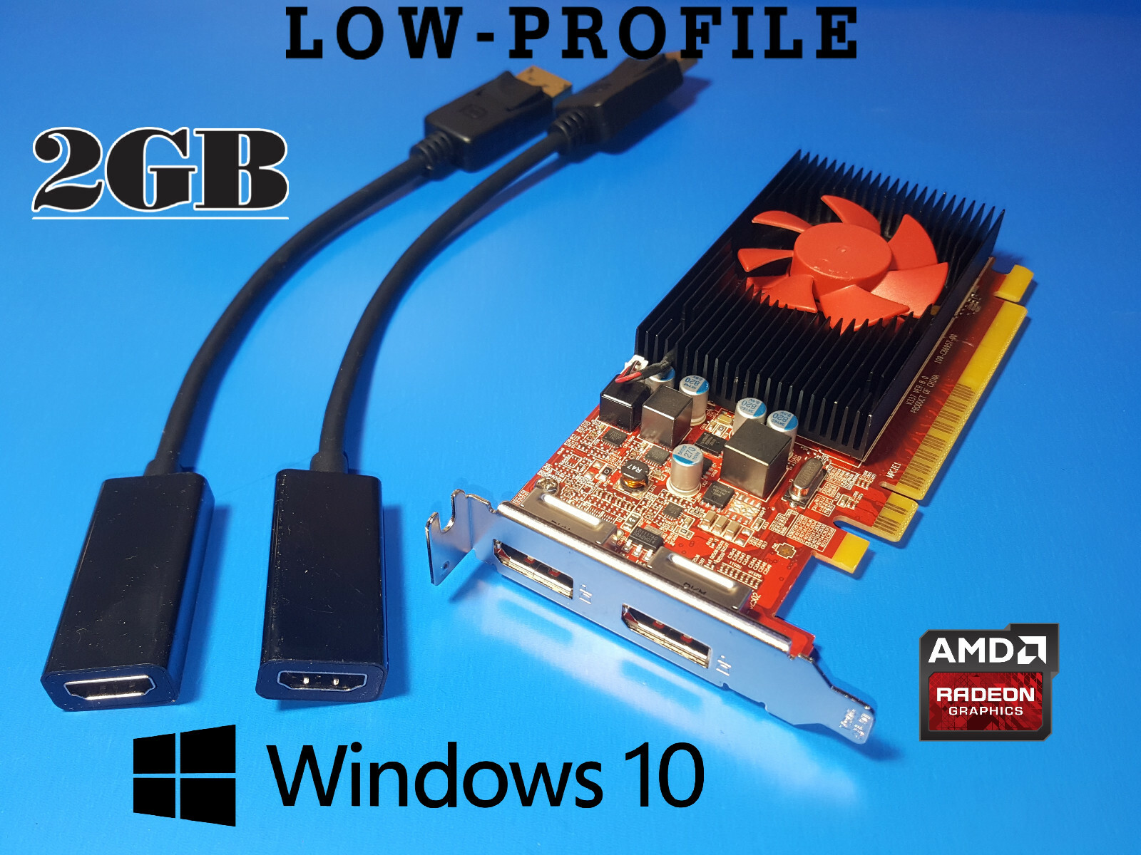 HP EliteDesk SFF 705 800 880 (G1 G2 G3 G4) Video Graphics Card + HDMI Adapters