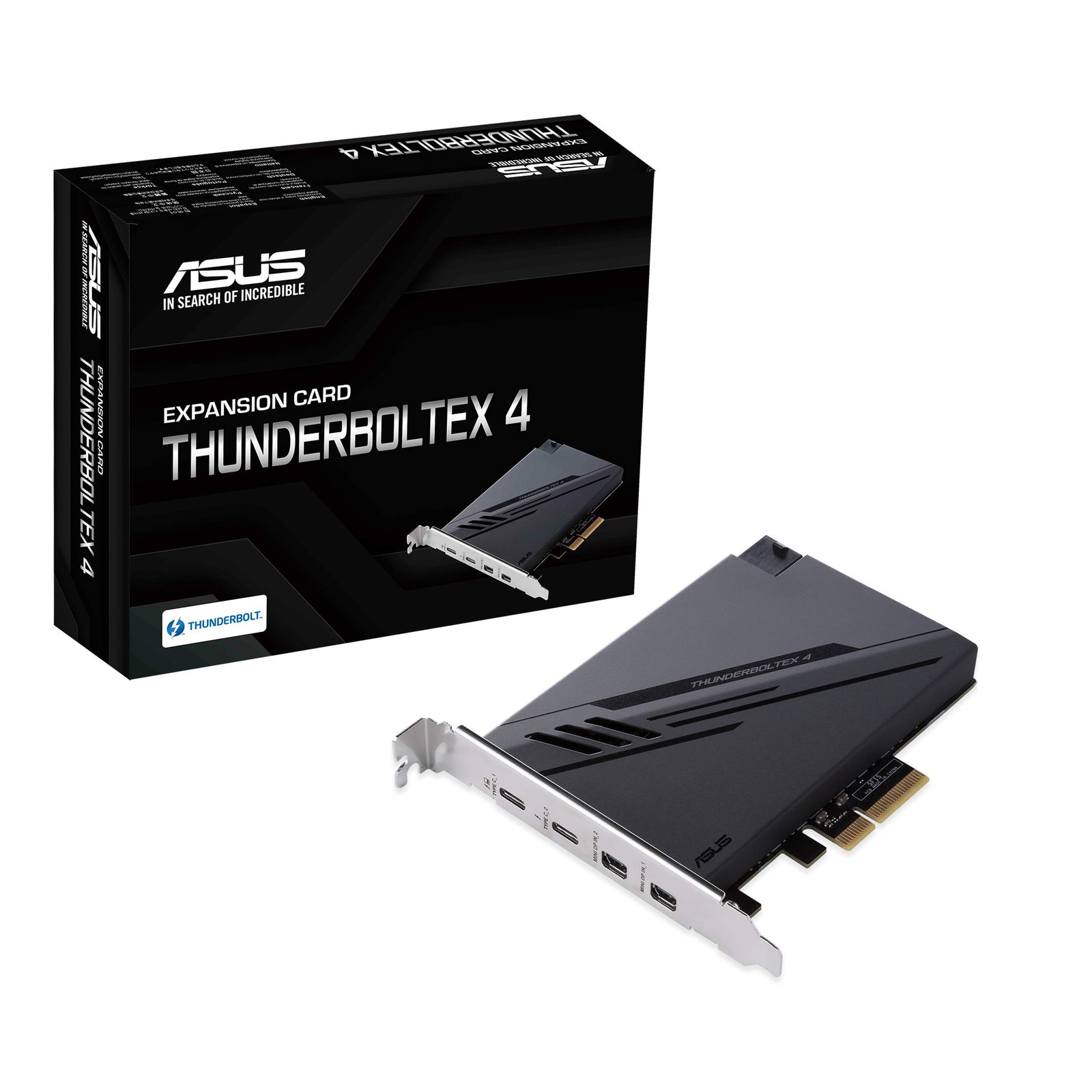 ASUS ThunderboltEX 4 Card with 2 Thunderbolt 4 Ports and DisplayPort 1.4 Support