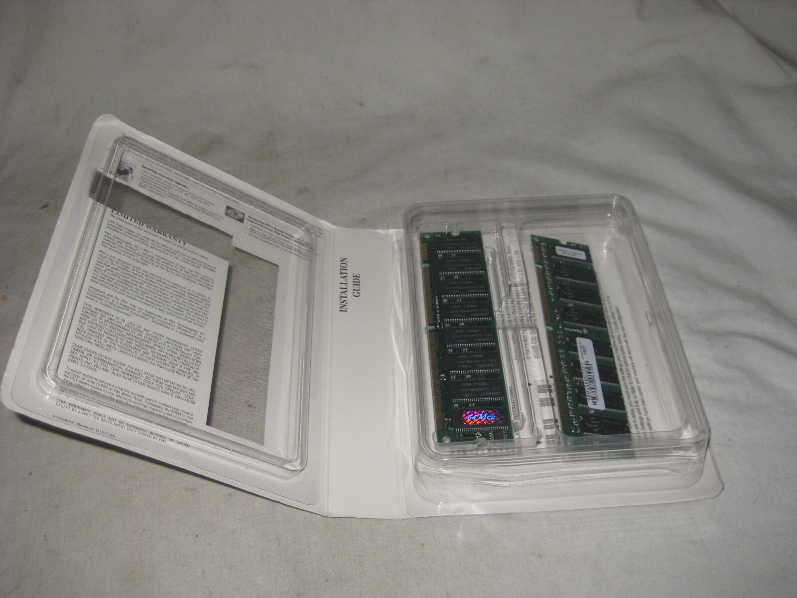 vintage CPU Computer Memory SpecTek SyncMax PC-133 Upgrade PNY ?
