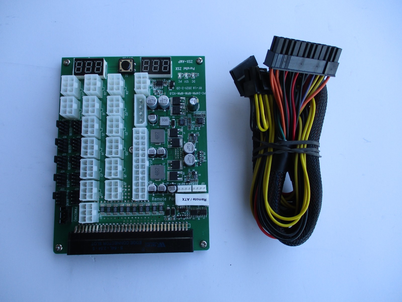 HP 1200 Watt Platinum All-In-One GPU Mining Rig Power Supply Kit ZSX-Amp