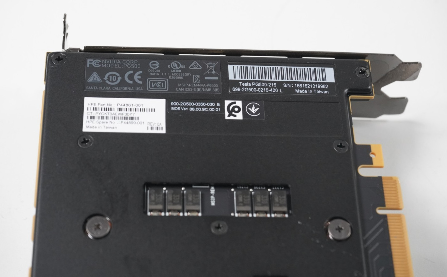 NVIDIA/HP PG500-216 Tesla V100 PCIe 32GB HBM2 VRAM Accelerator GPU Passive