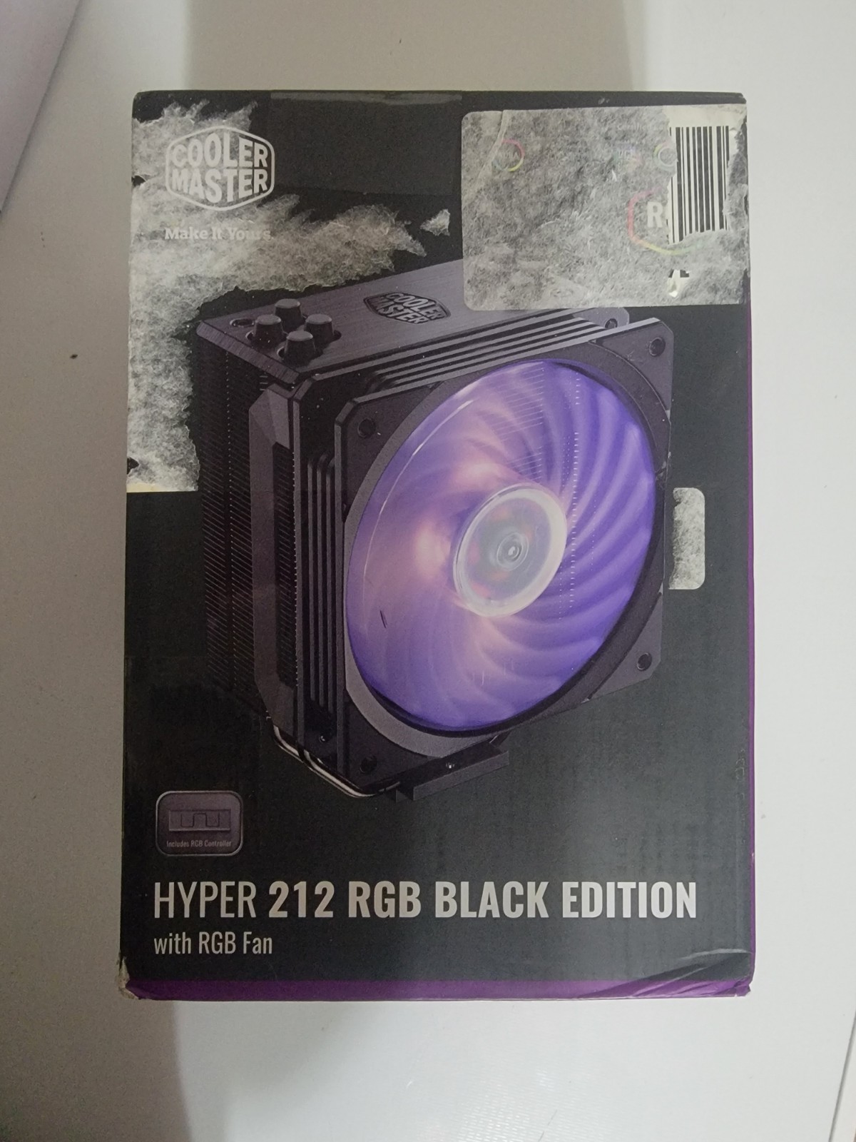 Cooler Master Hyper 212 RGB Black Edition CPU Cooler 120mm 4-Pin 59 CFM