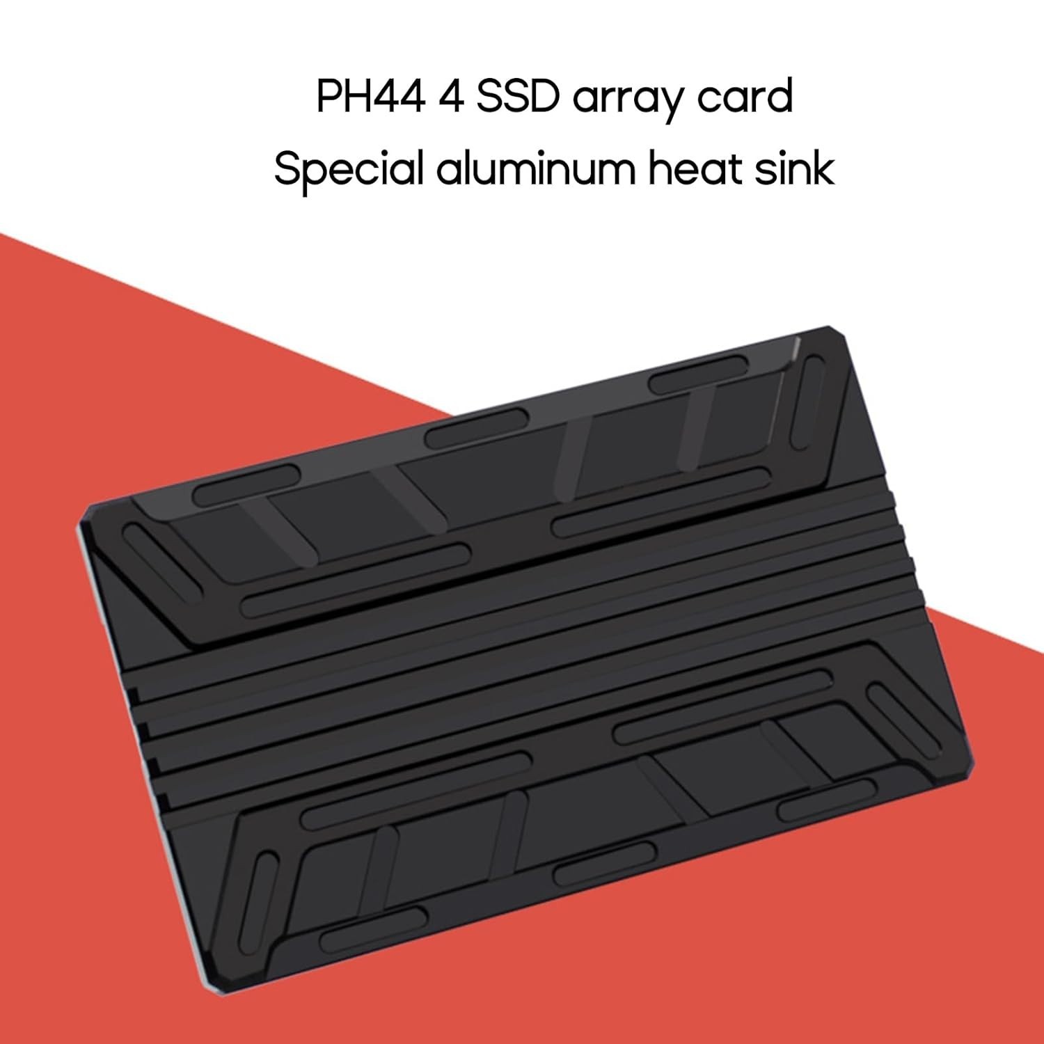 All-Aluminum Heatsink Pad For NVME M2 M-Key SSD Raids Adapter