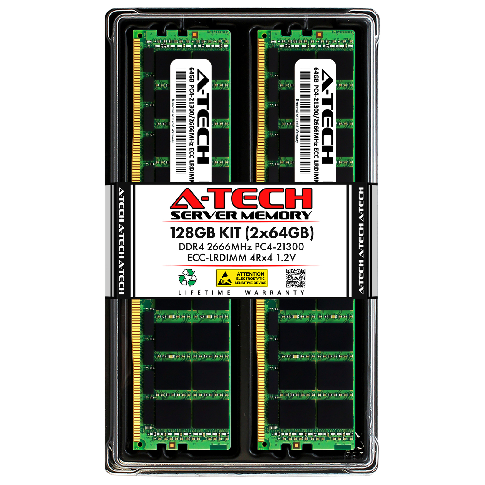 128GB 2x 64GB PC4-2666 LRDIMM GIGABYTE MD50-LS0 H230-R4C MD71-HB0 Memory RAM