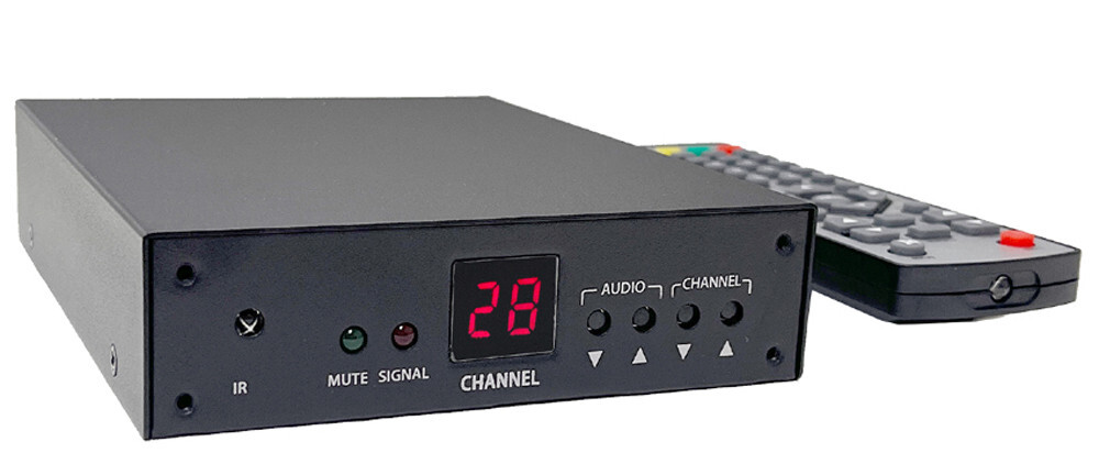 Professional RF Coax To Composite RCA Video Demodulator – PAL-B/G CATV Tuner
