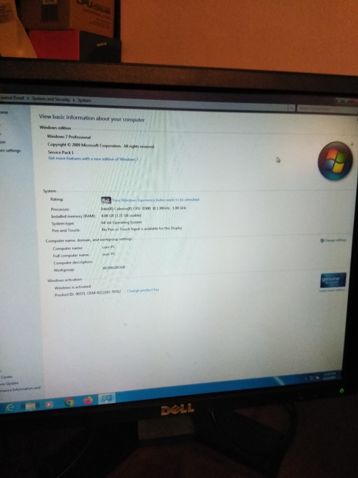 Custom minitower with q1900m, quad core, ssd drive, 4gig ram,  windows 7