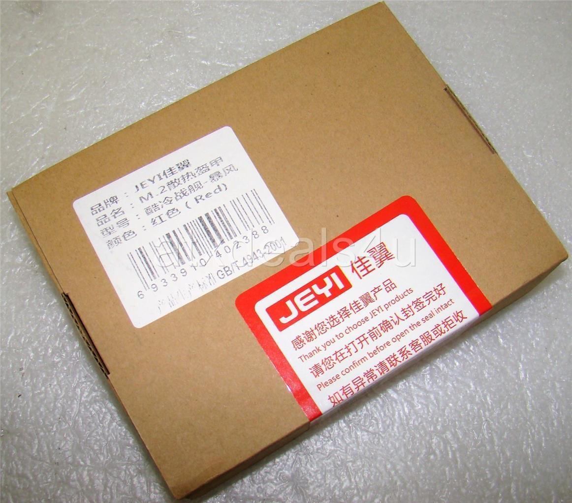 Jeyi 4943-2001 M.2 RED NGFF Cooling Heatsink Fin New Sealed For NVME 2280