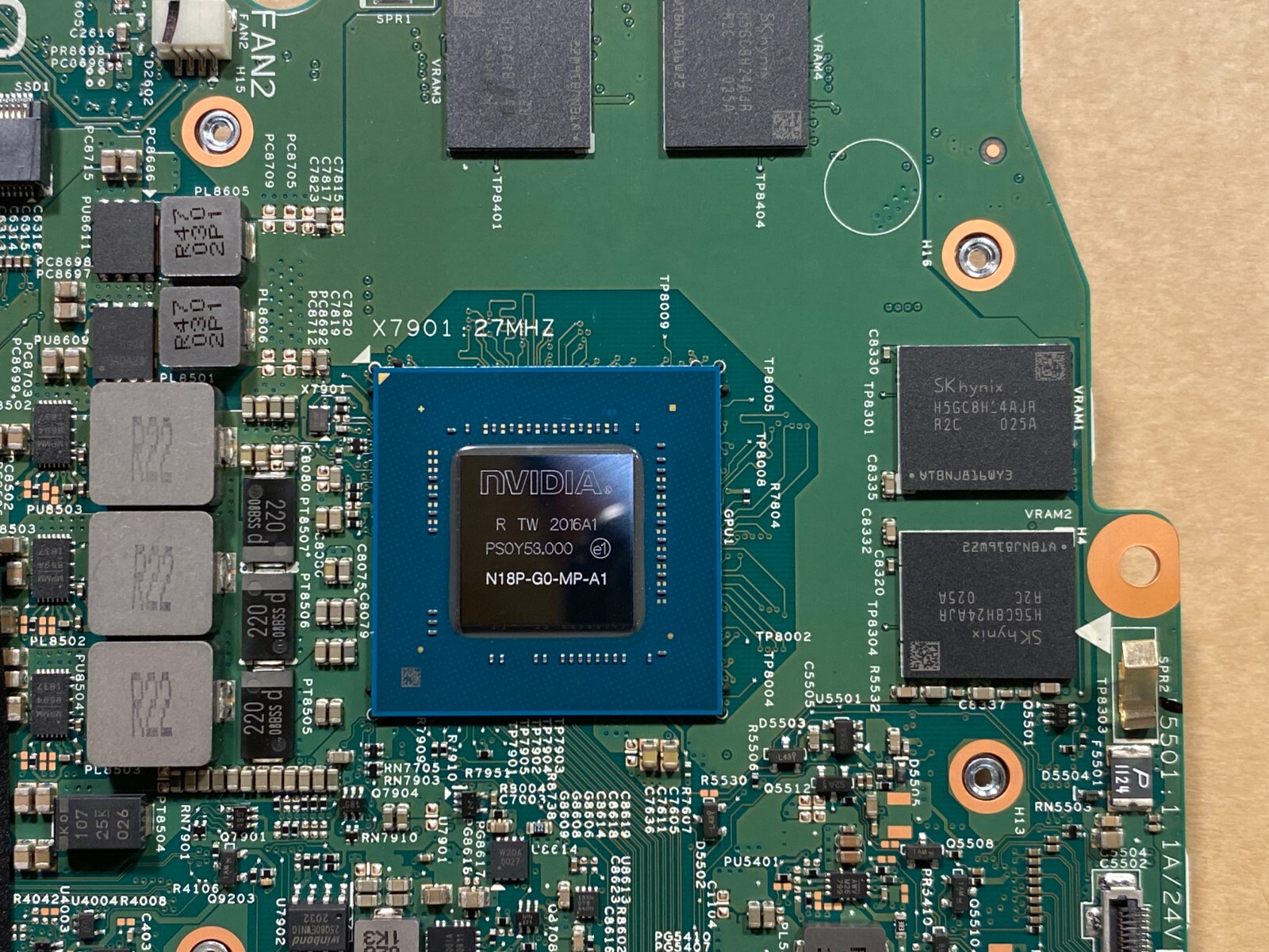 NEW Dell Gaming G3 15 3590 Motherboard Intel i7-9750H Nvidia GTX1650 WGHCV