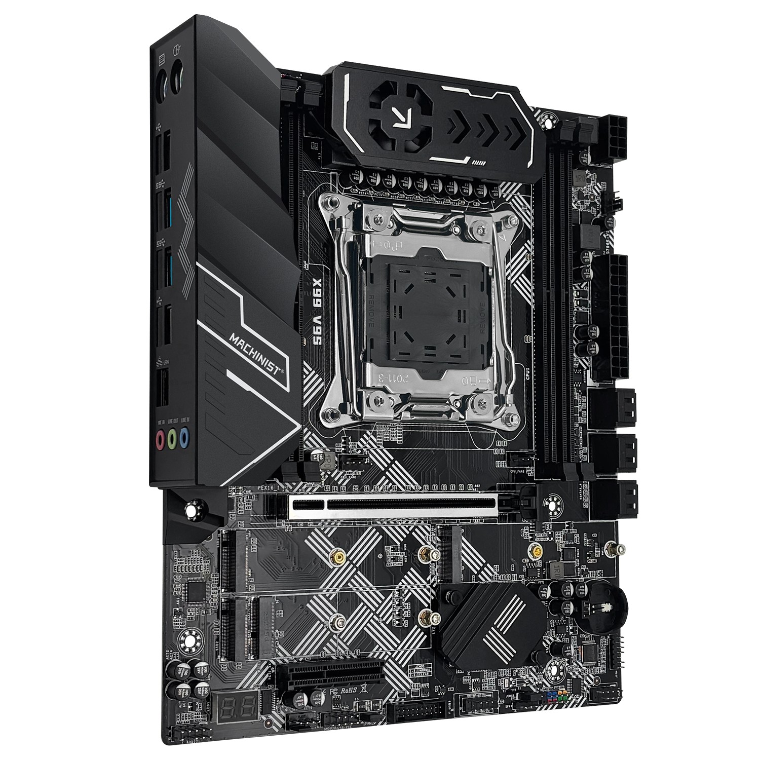 X99 Motherboard LGA 2011-3 DDR4 with TPM 2.0 slot, Micro ATX Mainboard WIFI M.2