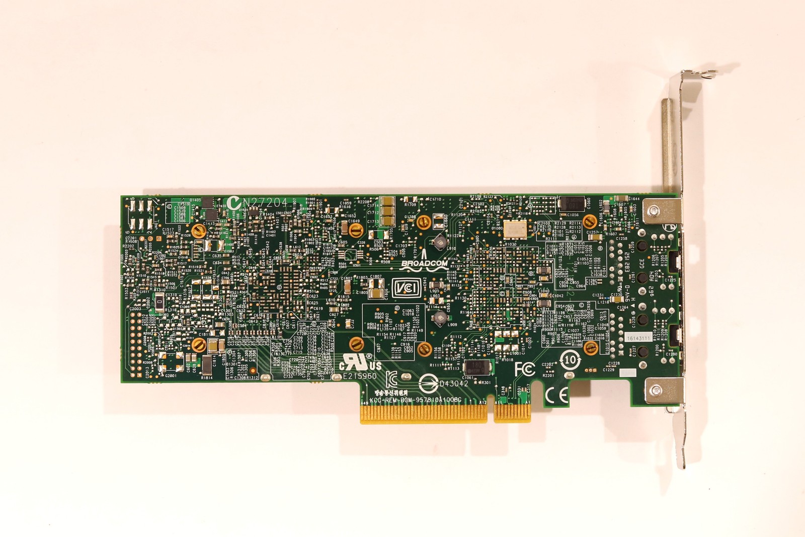 Dell BCM957810A1008G 10GbE Dual Port PCIe Network Card P/N: 0W1GCR Tested