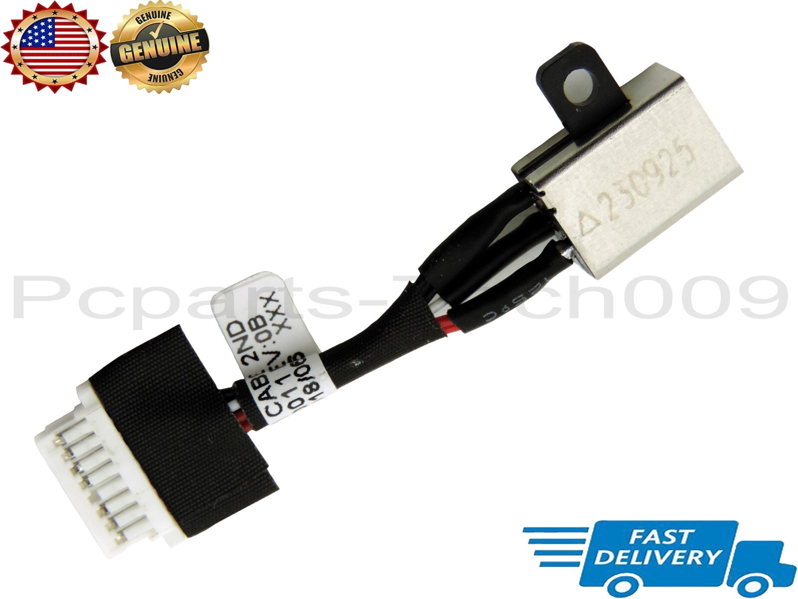 DC Power Jack In Cable Port For Dell Inspiron 14 5481 5482 5485 5591 P93G 0WJXD9