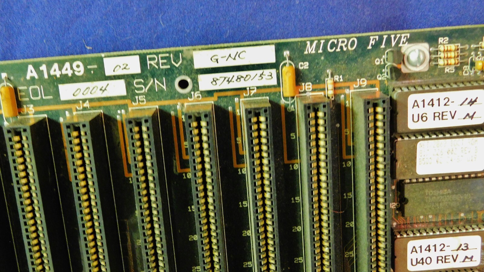 Vintage GIANT Micro Five A1449 386 Motherboard with ISA Memory Expansions Slots
