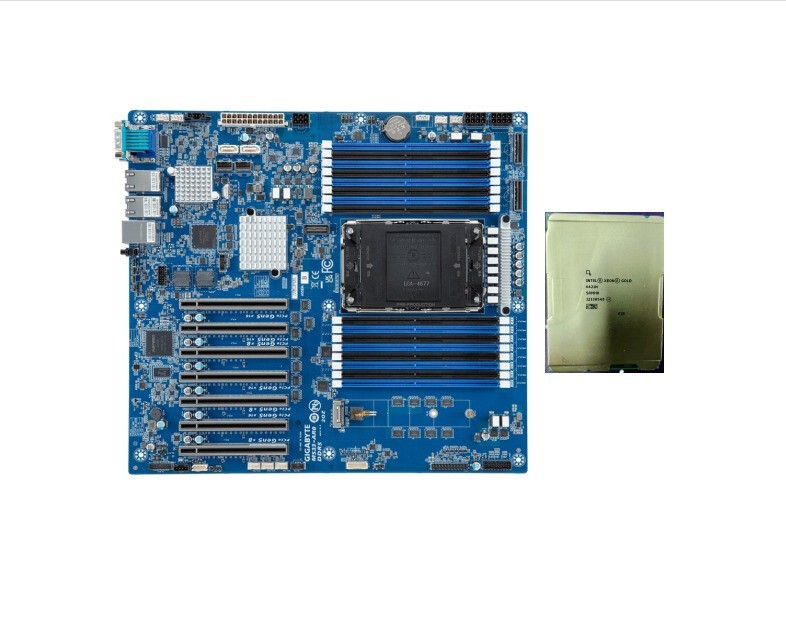 GIGABYTE MS33-AR0 Motherboard With Intel Xeon Gold 6421N QS 1.8GHz LGA4677 CPU