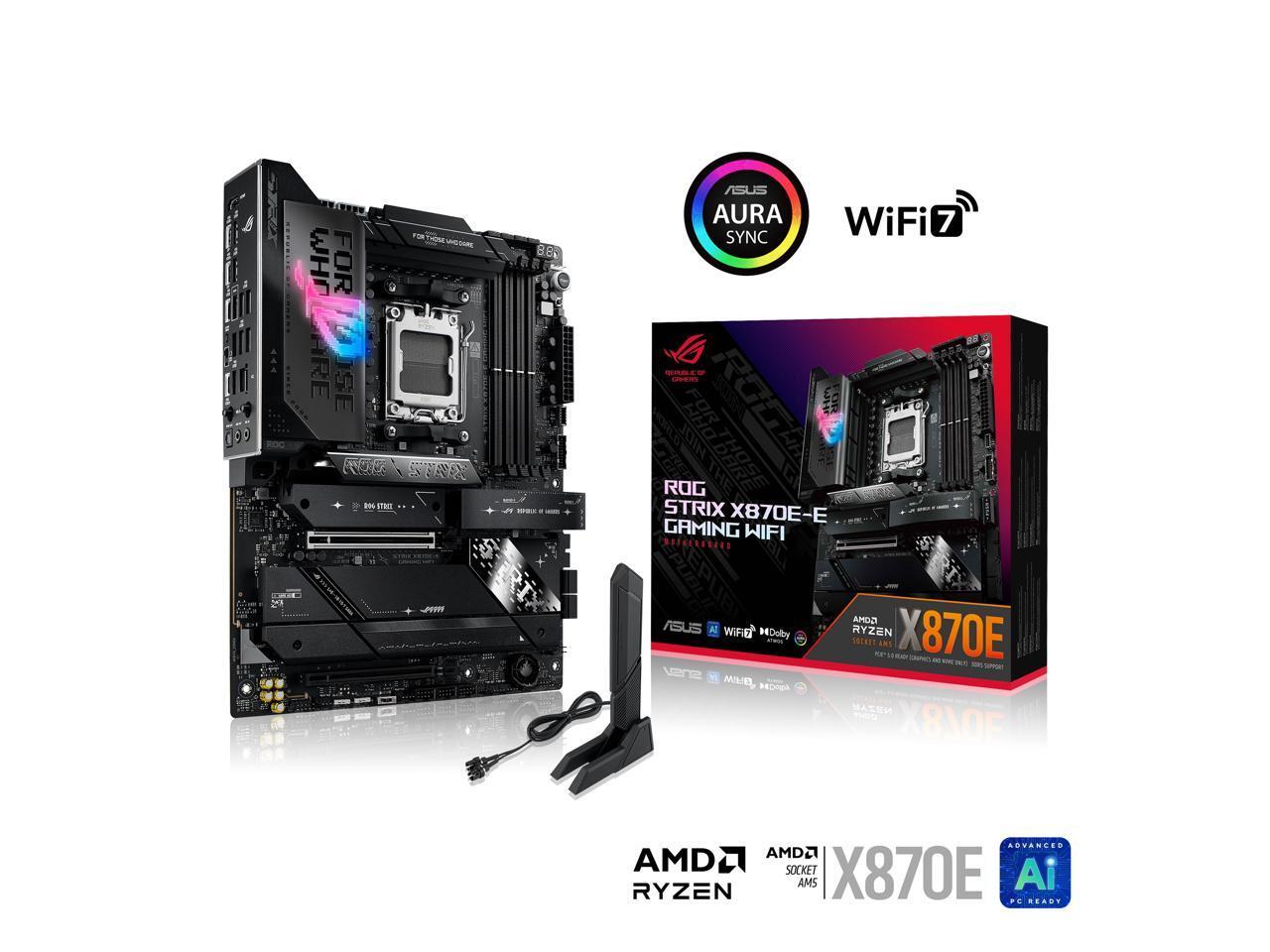 ASUS ROG STRIX X870E-E GAMING WIFI AMD AM5 X870 ATX motherboard 18+2+2 power sta