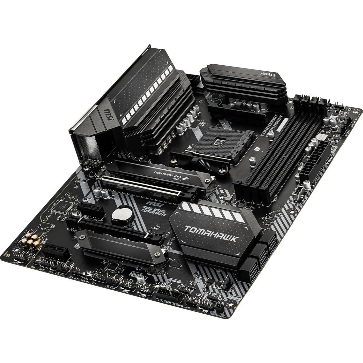 MSI MAG B550 Tomahawk Gaming Motherboard (AMD Ryzen 5000 Series, AM4, DDR4, P…