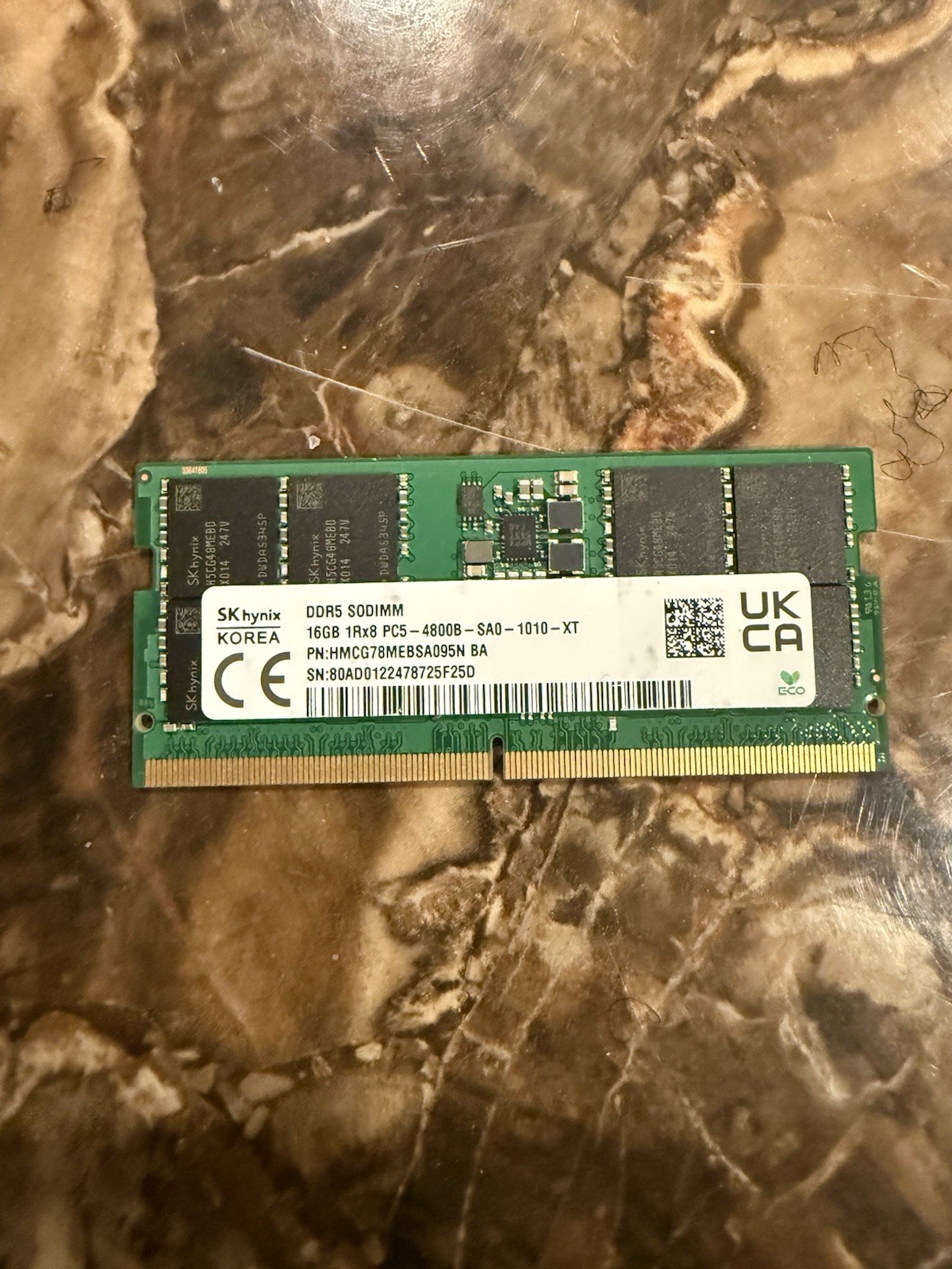 SK Hynix 16GB 1Rx8 PC5-4800B DDR5 4800MHz SODIMM Laptop Memory