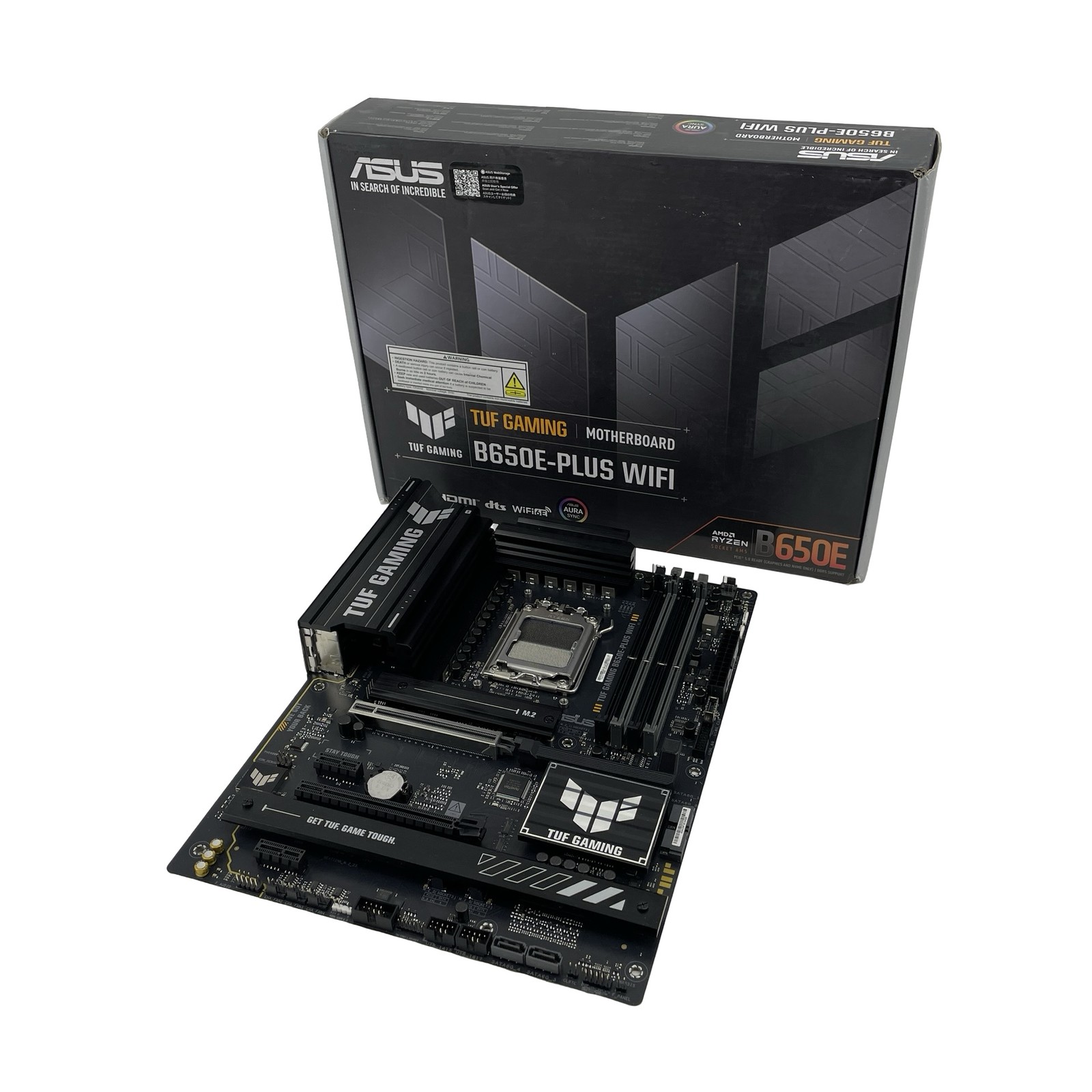 FOR PARTS ASUS TUF Gaming B650E-PLUS WiFi AMD B650 ATX Motherboard #P5482