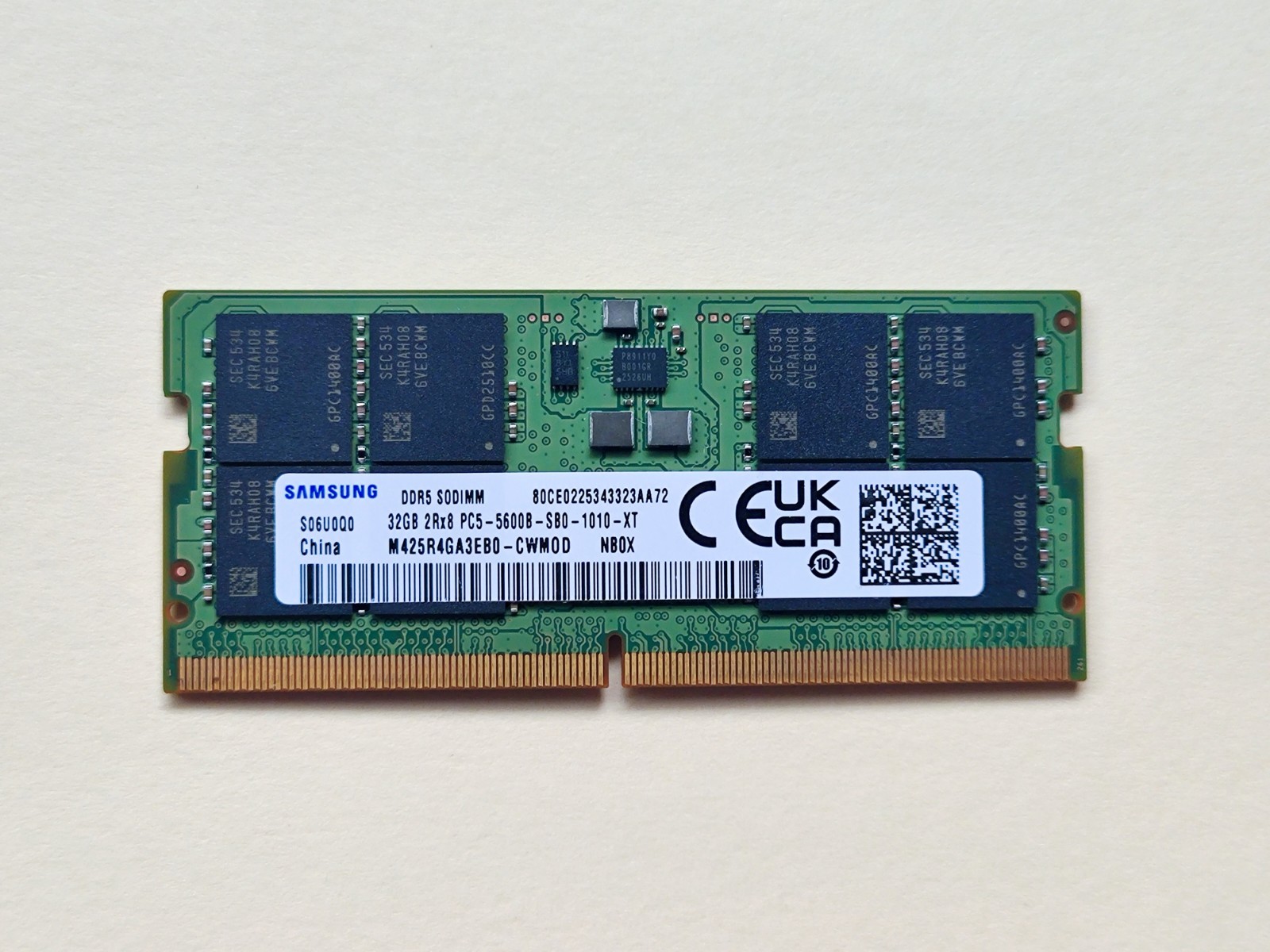 Samsung 1x32GB PC5-44800 DDR55600 MHz SODIMM Laptop MemoryRAM M425R4GA3EBO-CWM