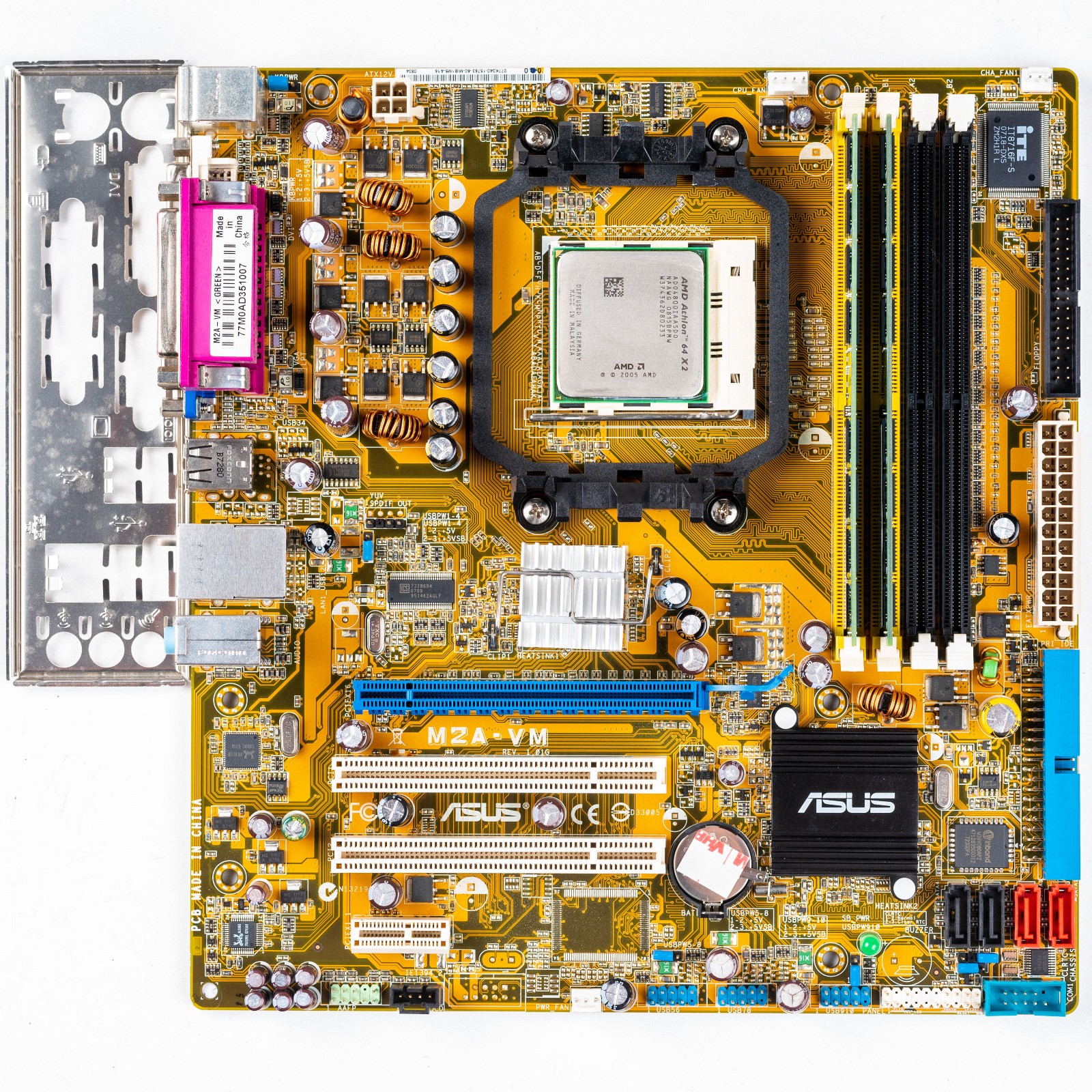 Asus M2A-VM AM2 MicroATX Motherboard DDR2 AMD 690G Athlon 64 Windows XP Ready