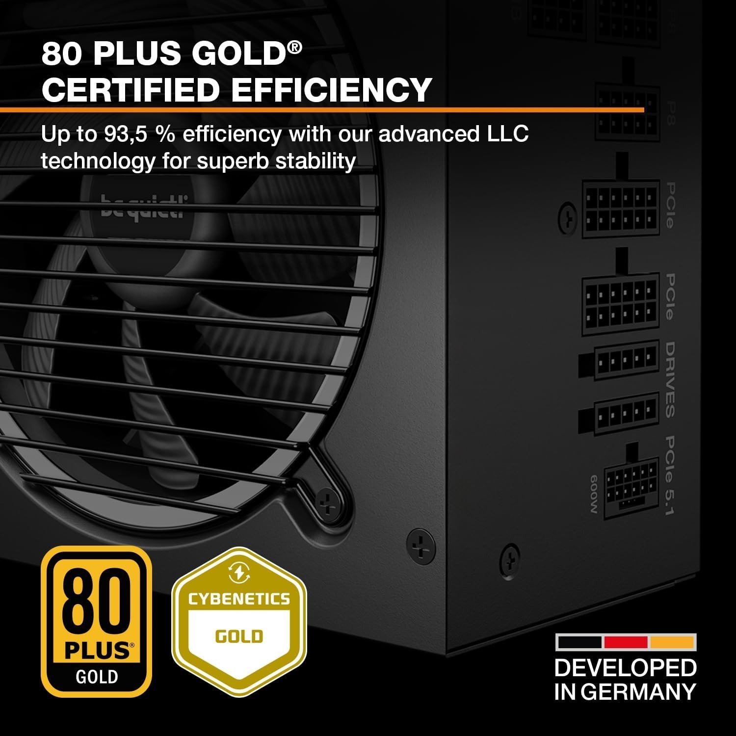 NEW!! be quiet! Pure Power 12M 80 Plus Gold 1200W Fully Modular Power Supply
