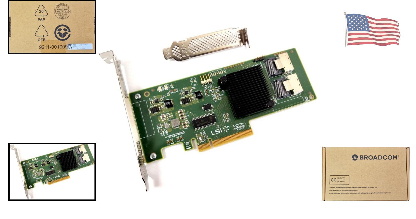 High-Performance 8-Port LSI 9211-8I Storage Controller – Supports 256 Drives