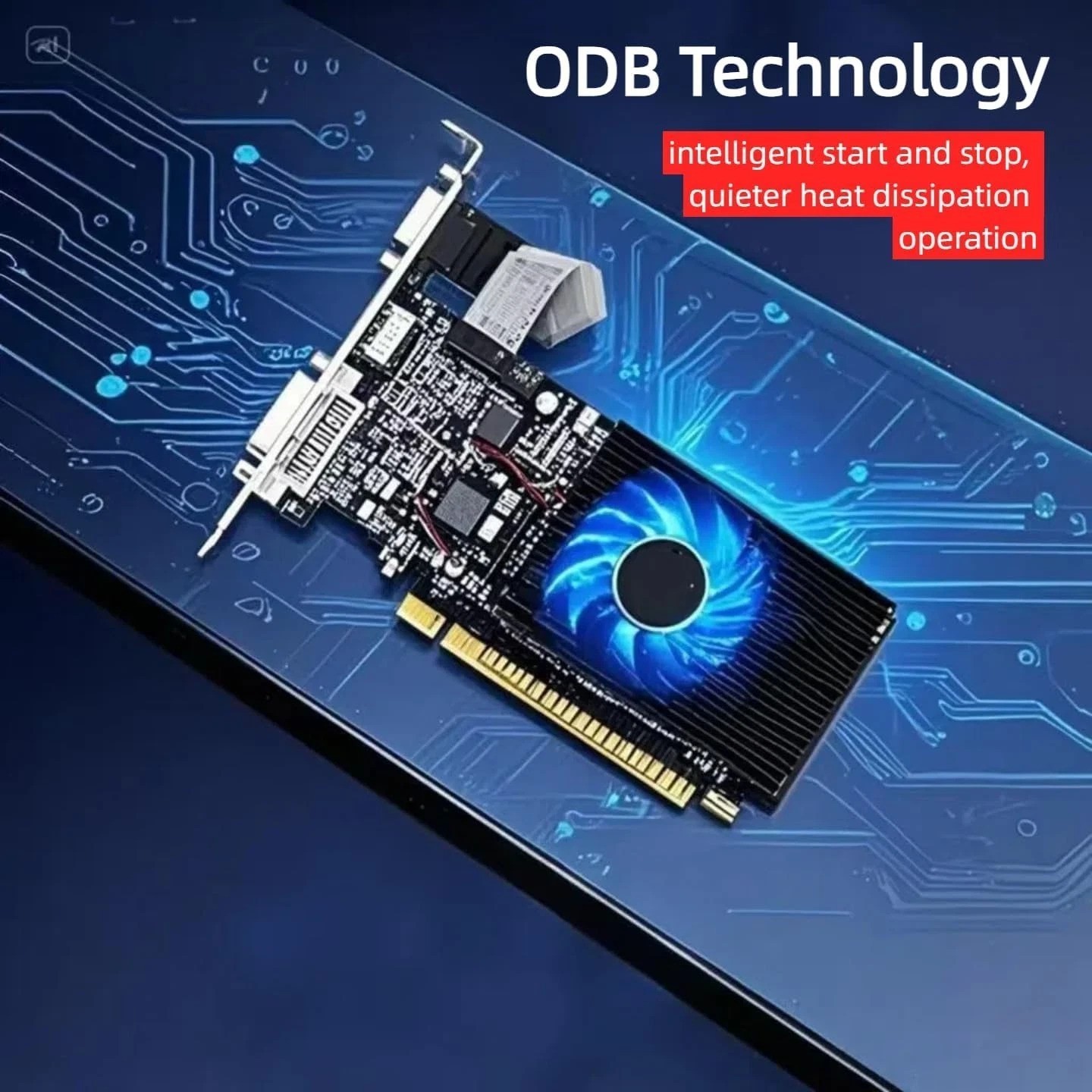 Compact GT 730 4GB Video Card – Low Profile Design with HDMI/DVI/VGA Ports